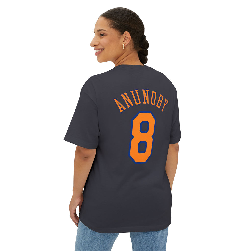Knicks Anunoby #8 Boxy Tee — Retro Basketball Jersey Shirt