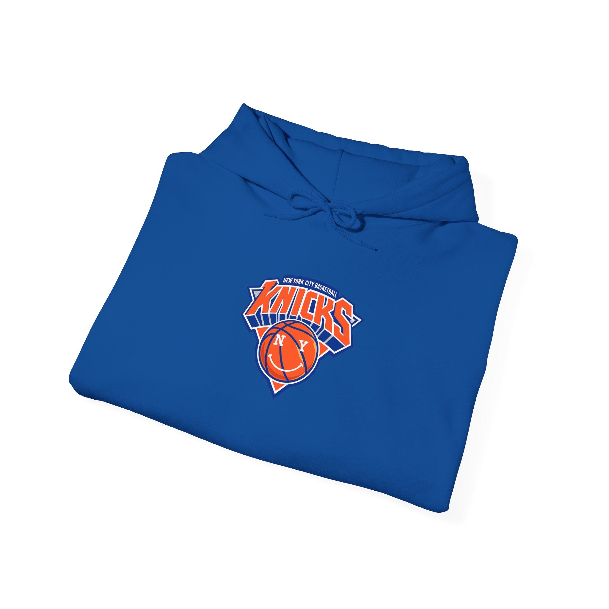 New York Knicks Retro Logo Hoodie — 32 Jersey Sleeve Basketball Pullover