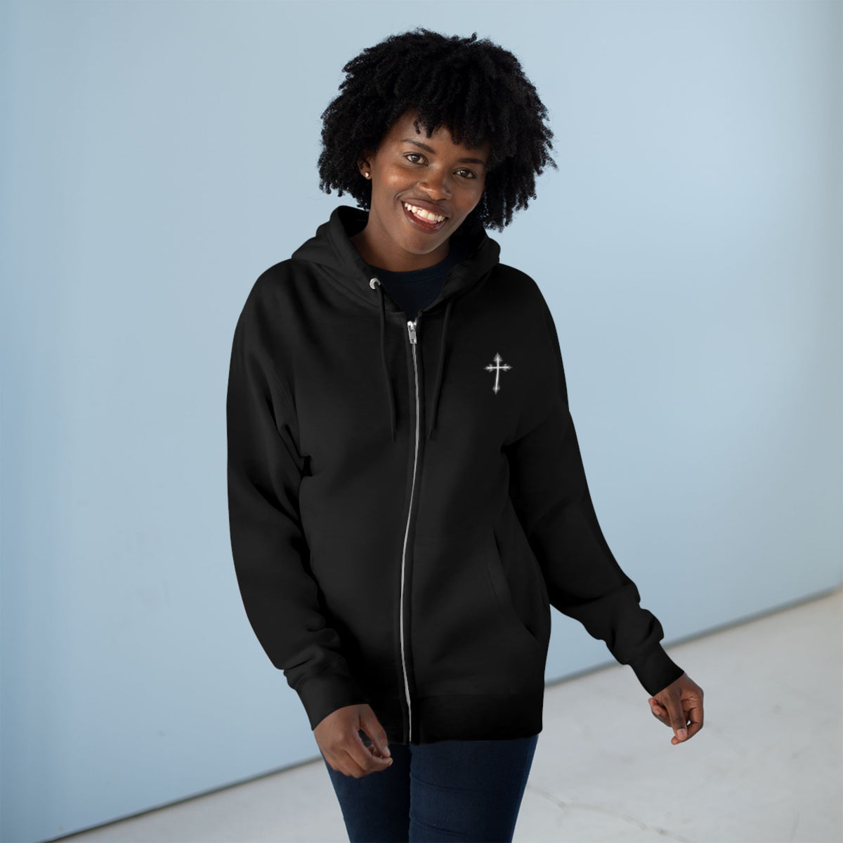 Cross Zip Hoodie