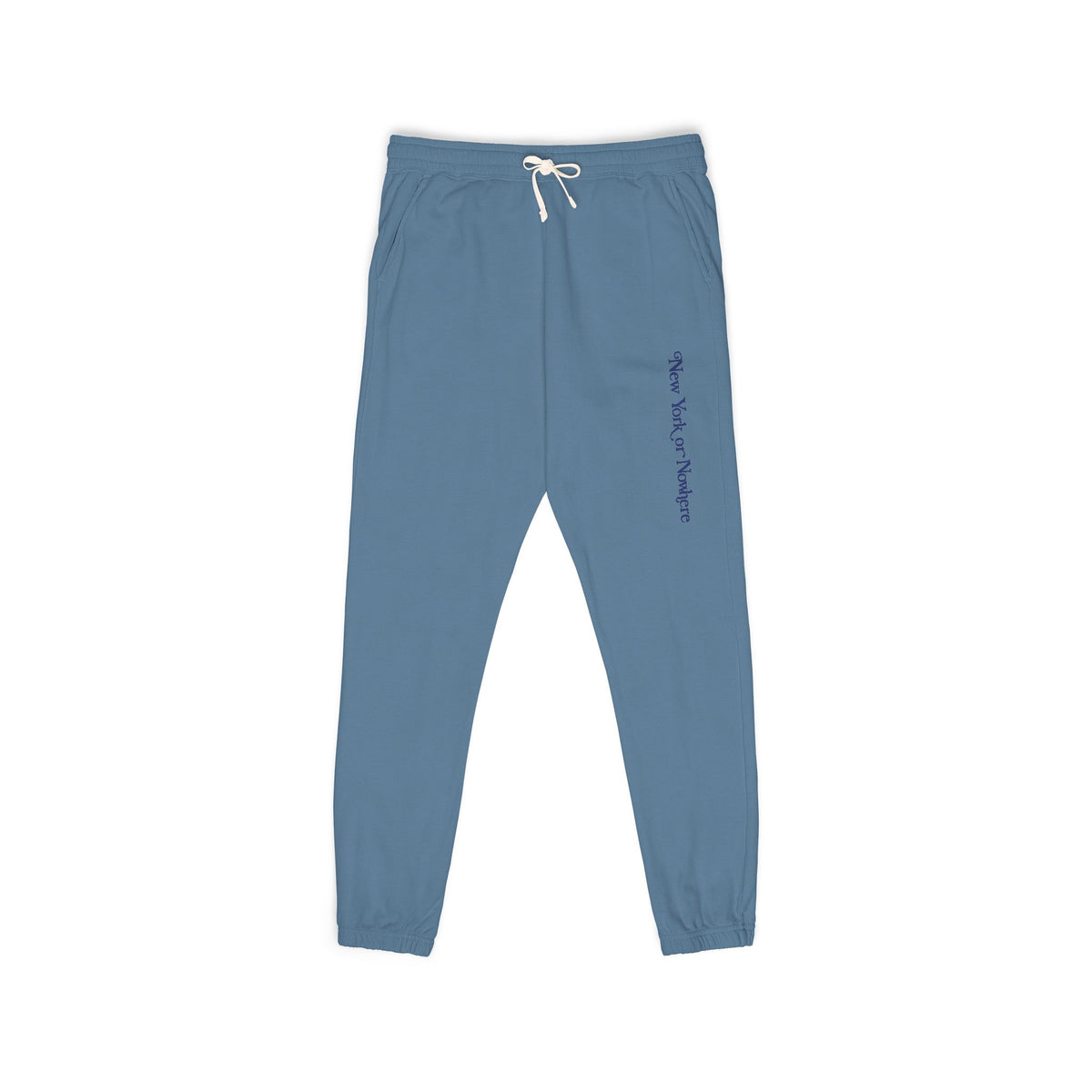 Fleece Sweatpants — Minimal Vertical Script Cozy Joggers