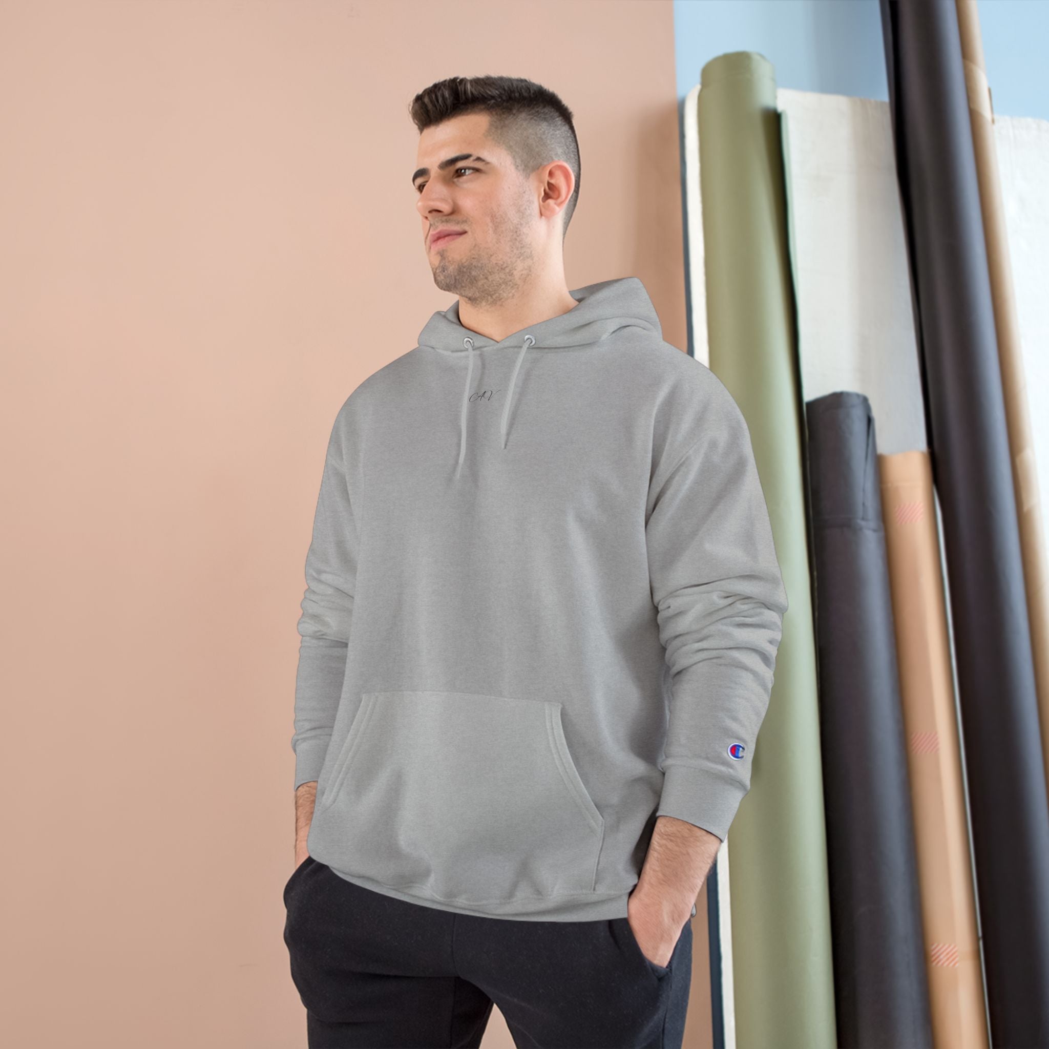 White Hoodie with Sketch Eye Graphic