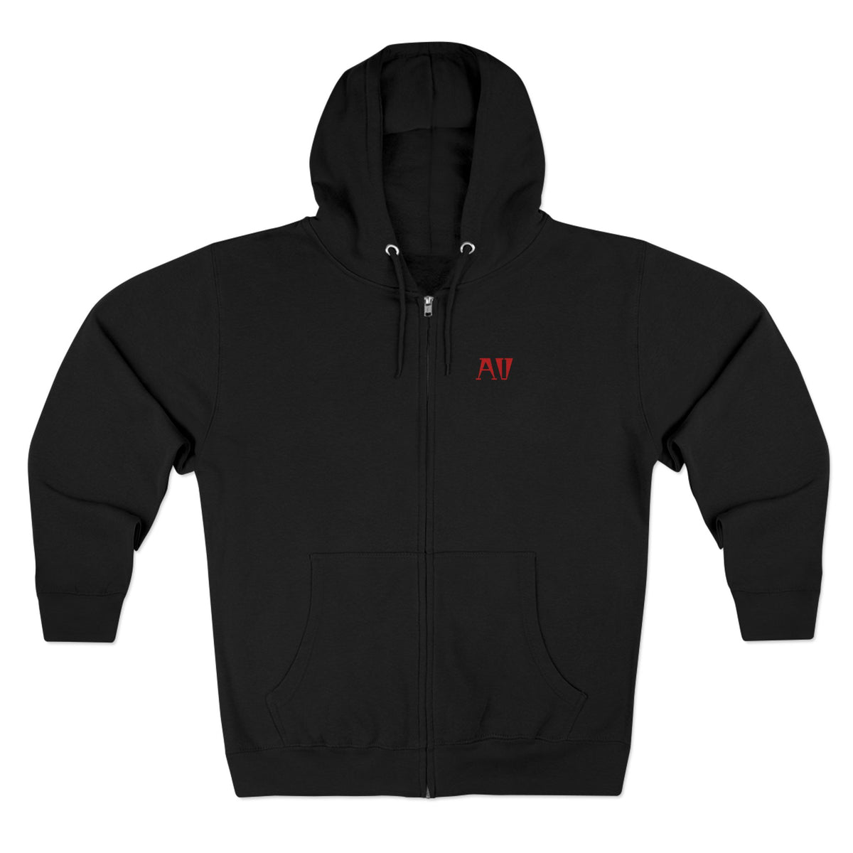 Spider Emblem Zip Hoodie