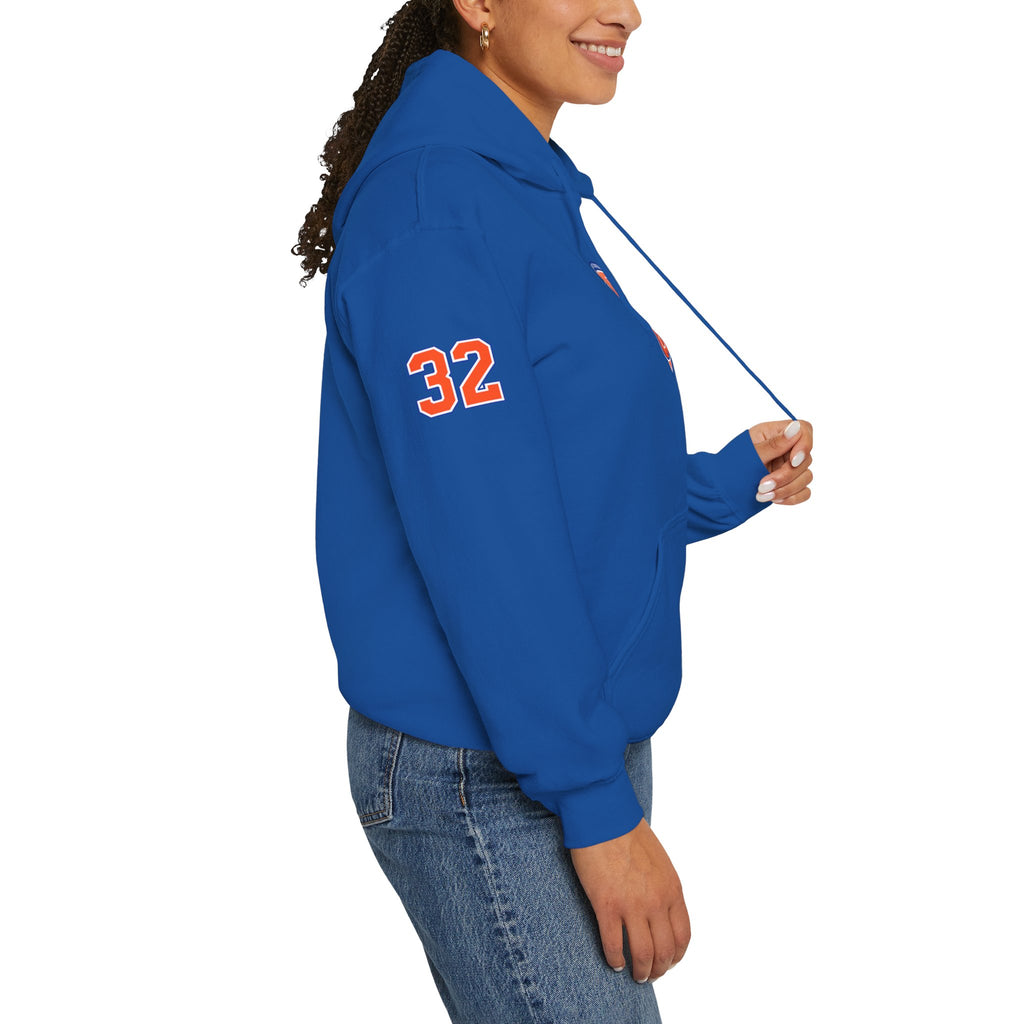 New York Knicks Jersey Hoodie — 'Towns 32' Retro Basketball Pullover