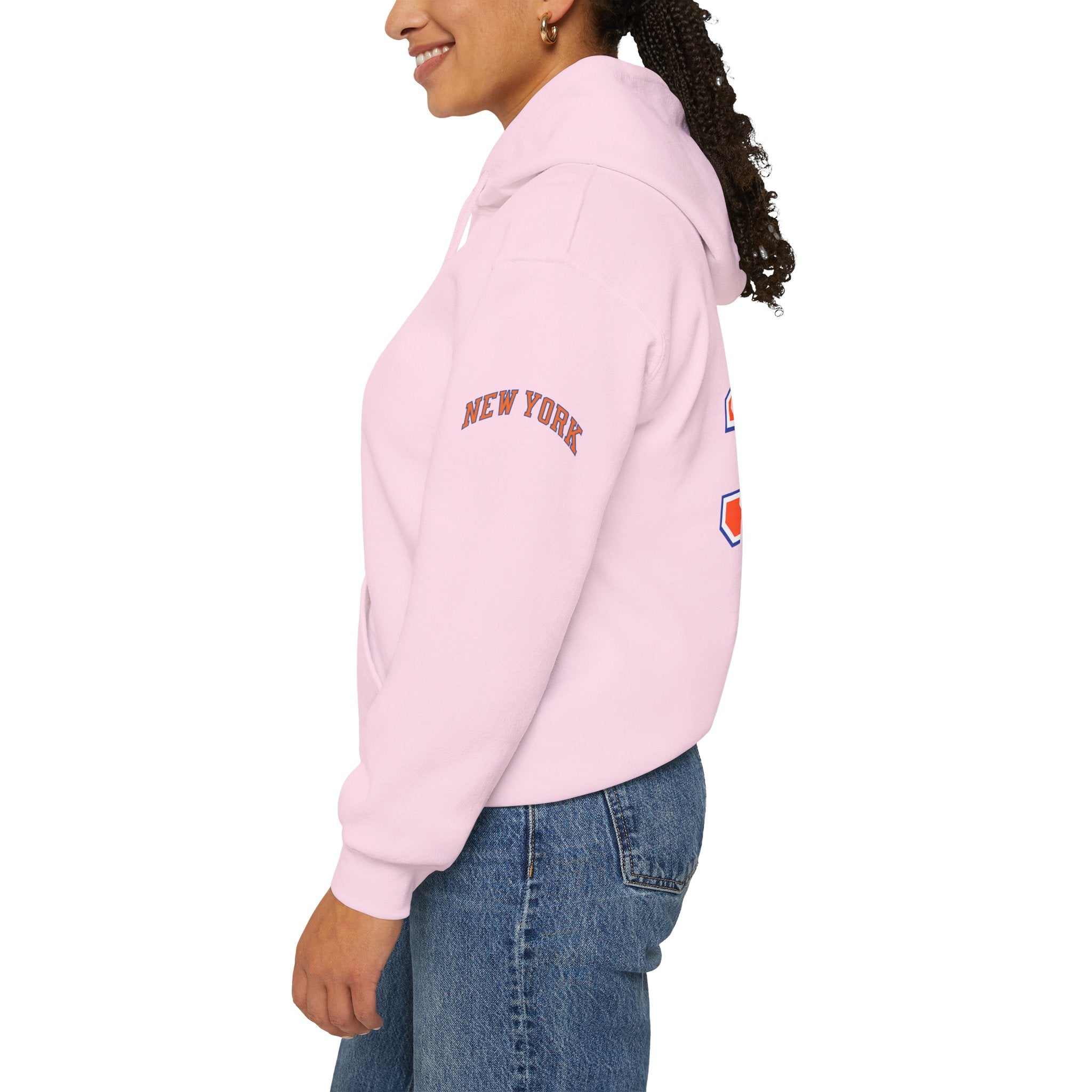 New York Knicks Jersey Hoodie — 'Towns 32' Retro Basketball Pullover