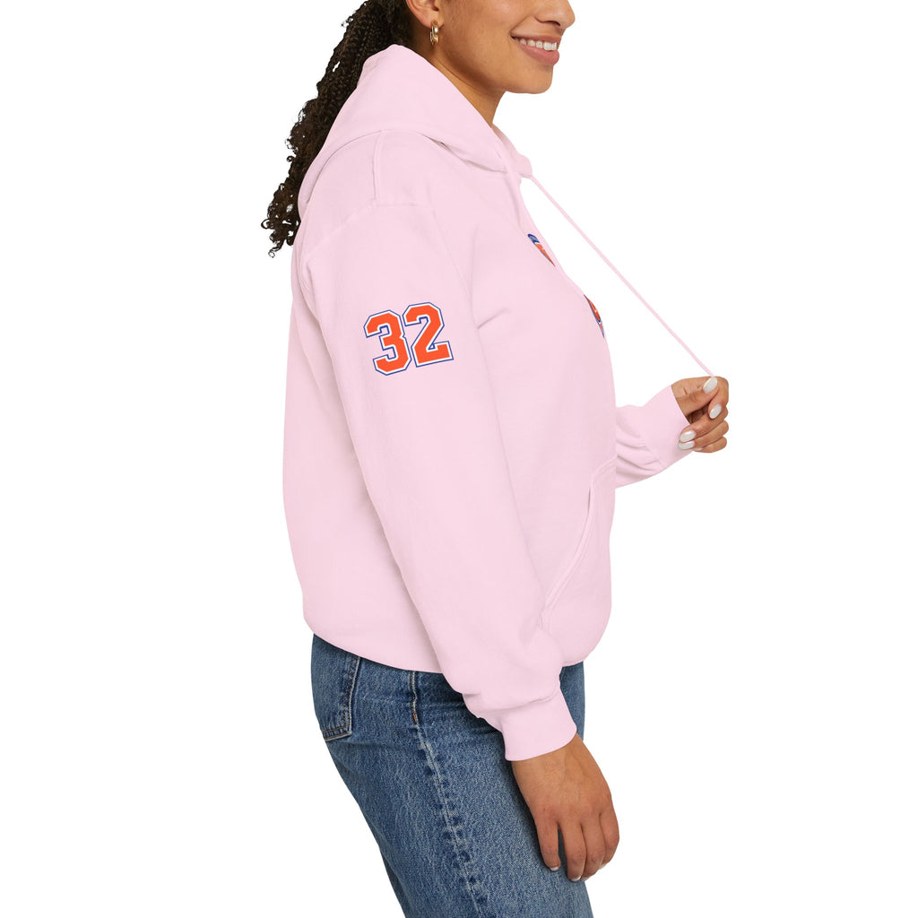 New York Knicks Jersey Hoodie — 'Towns 32' Retro Basketball Pullover
