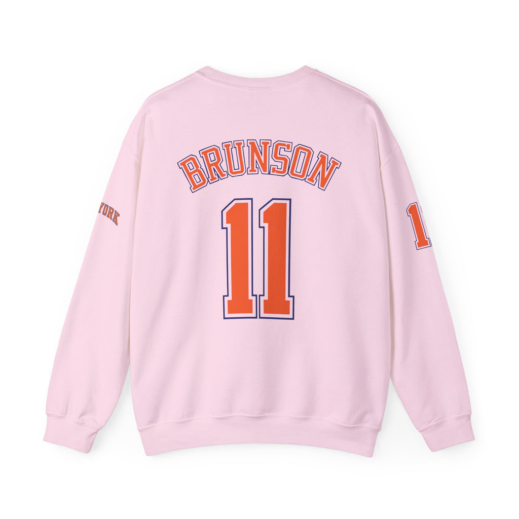 Knicks Brunson #11 Crewneck Sweatshirt — New York Basketball Pullover