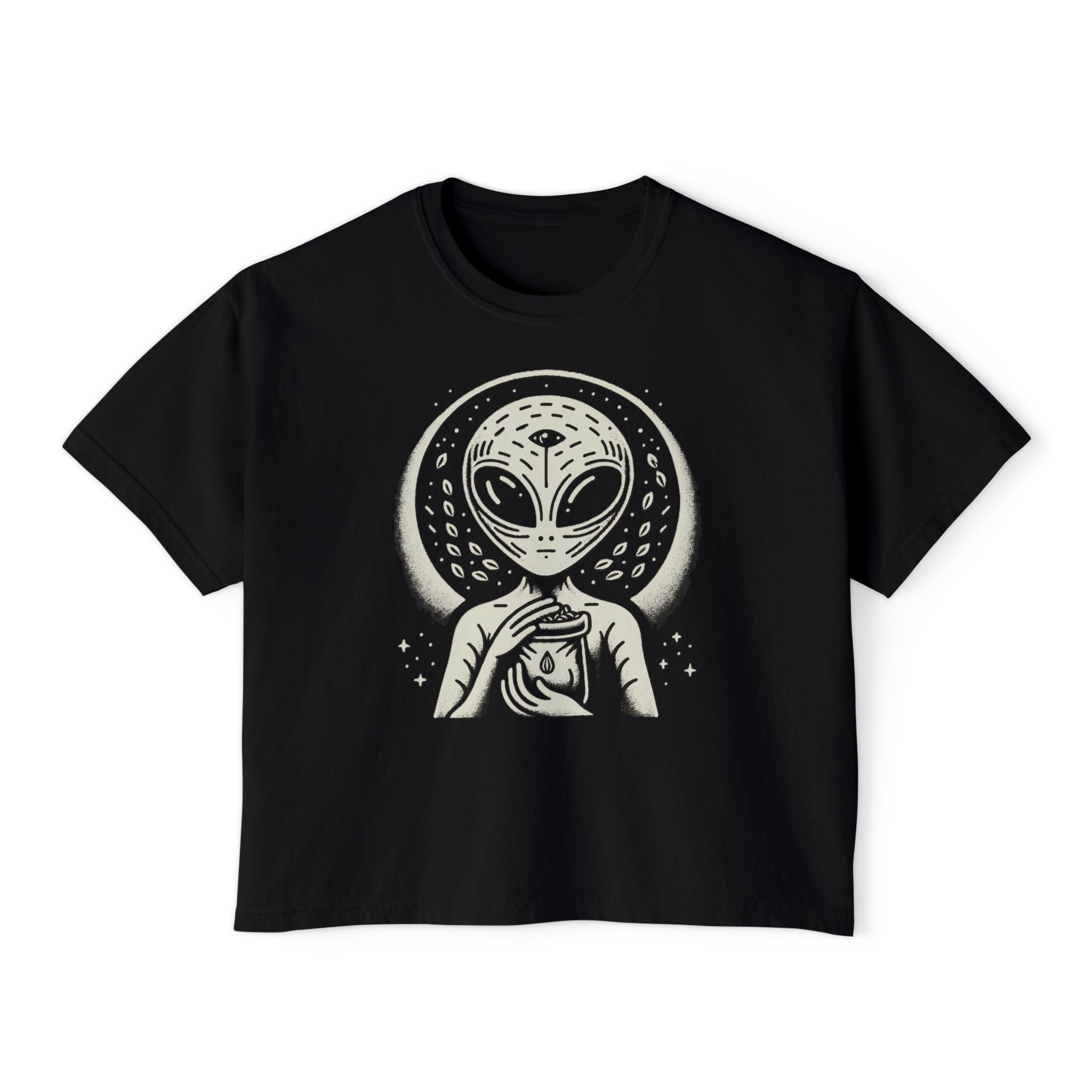Extraterrestrial Boxy Crop T-Shirt