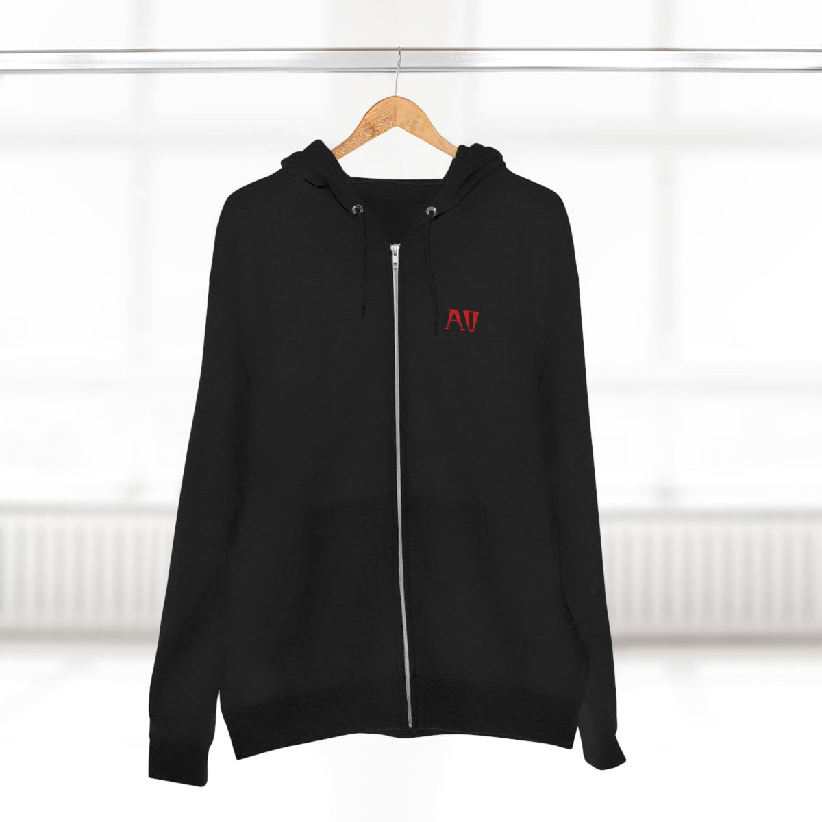 Spider Emblem Zip Hoodie
