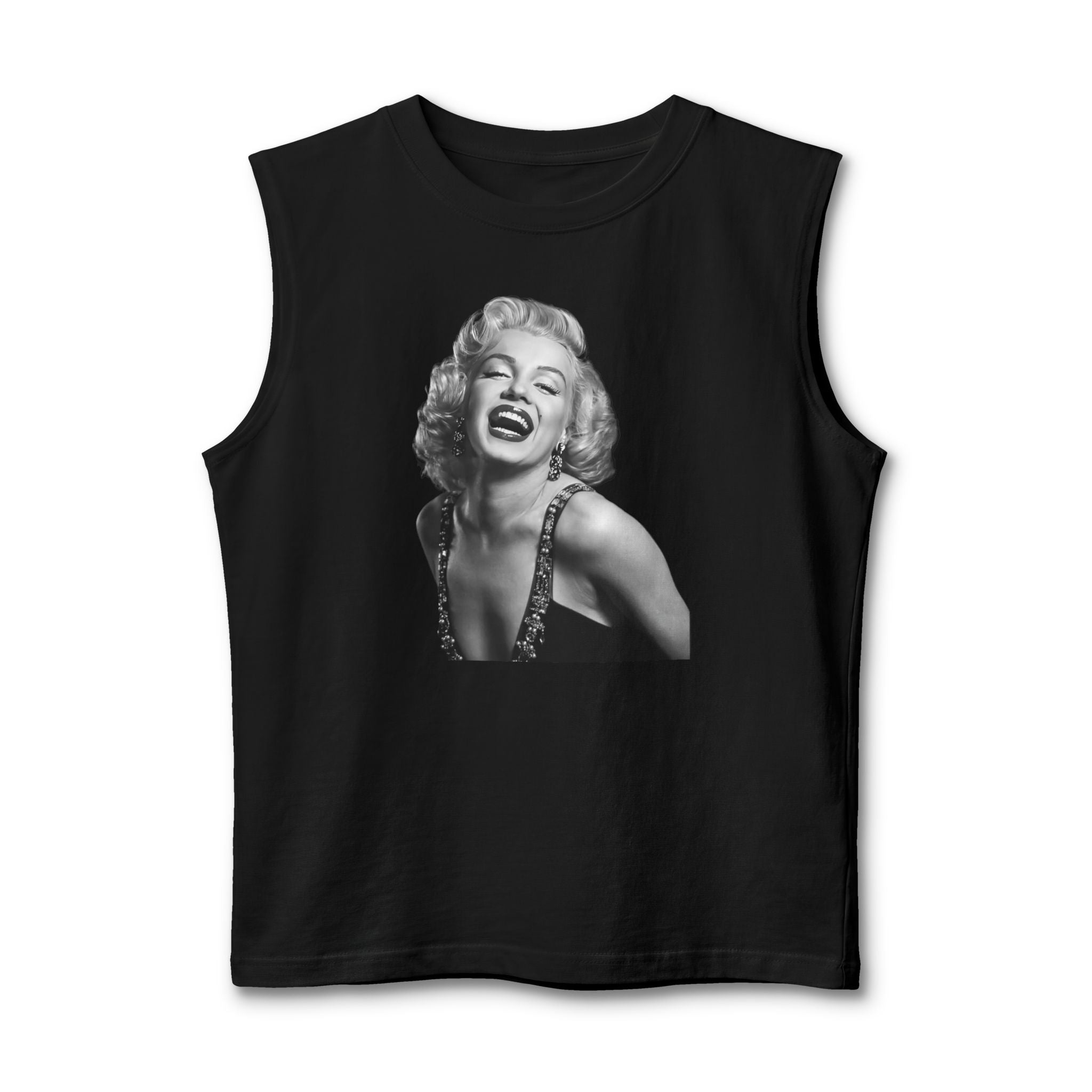 Vintage Glam Portrait Muscle Tank