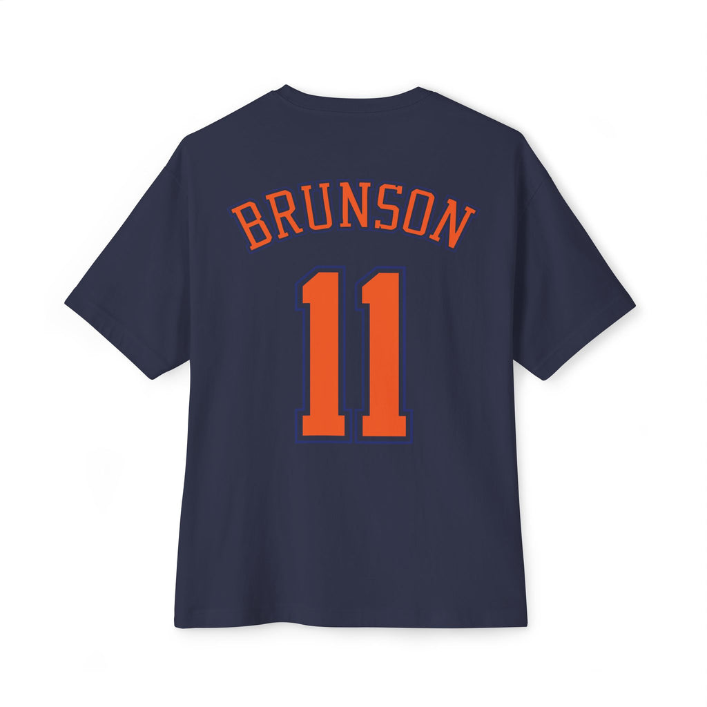 Knicks Brunson #11 Oversized Boxy Tee — NY Basketball Fan Shirt