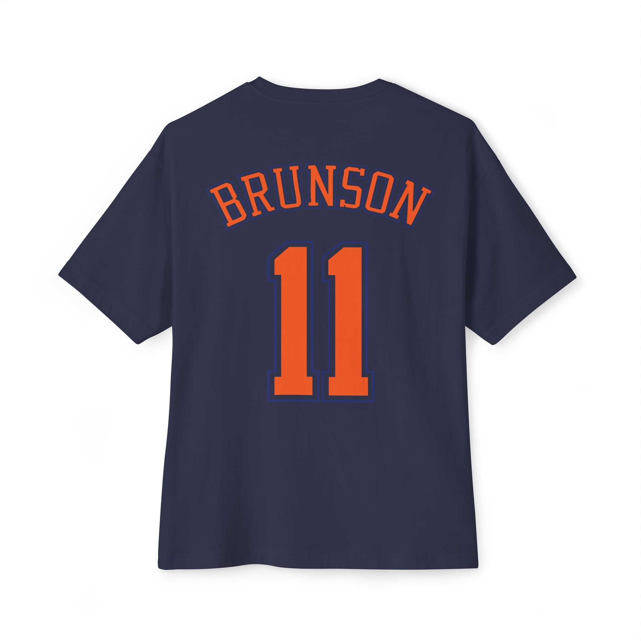 Knicks Brunson #11 Oversized Boxy Tee — NY Basketball Fan Shirt