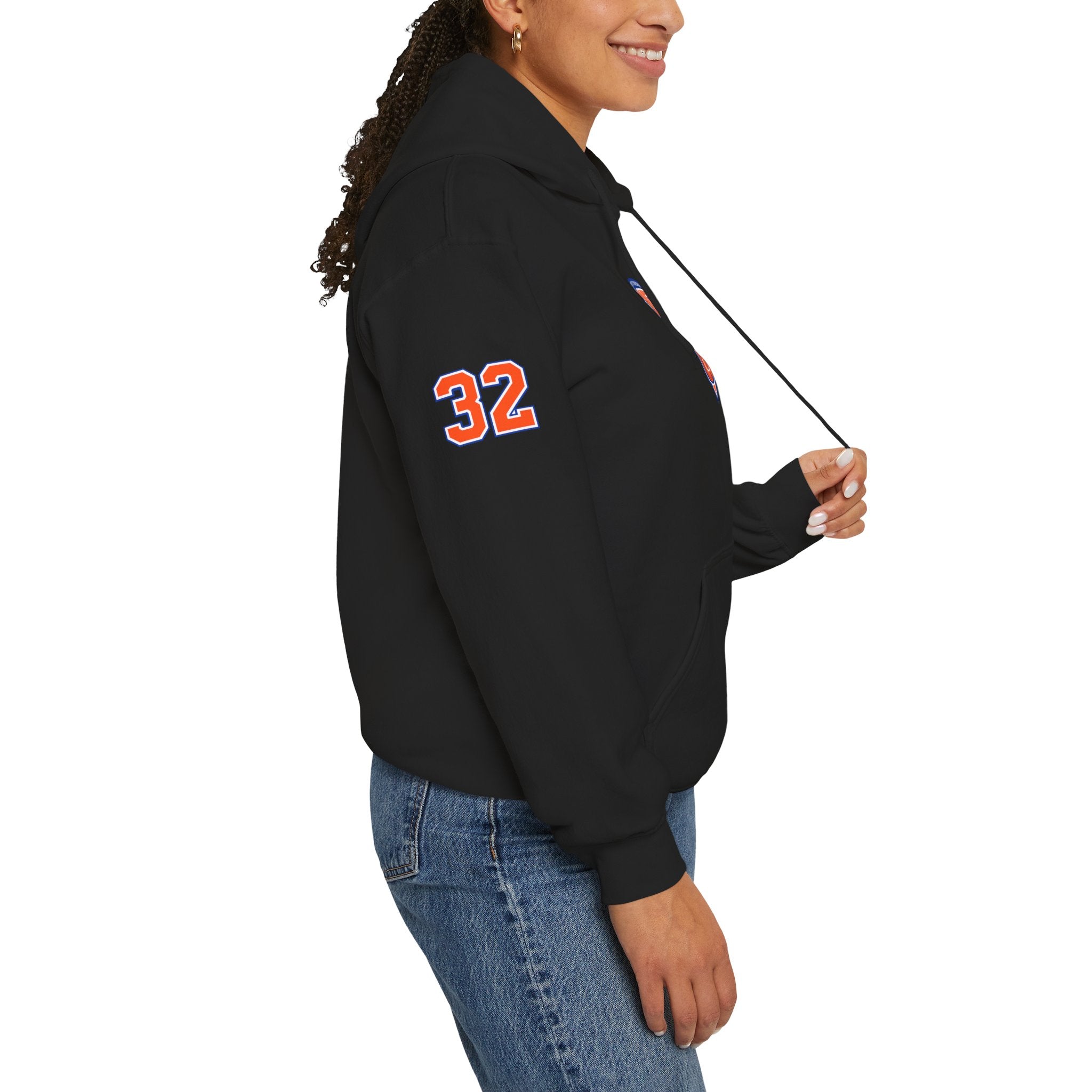 New York Knicks Jersey Hoodie — 'Towns 32' Retro Basketball Pullover