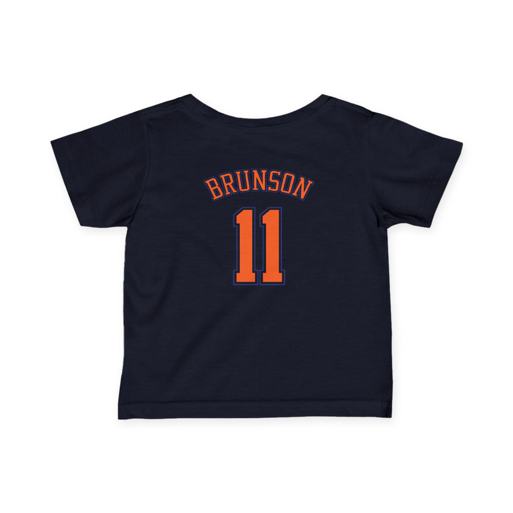 Infant Jersey Tee — Knicks-Inspired Baby Basketball Shirt with Number 11