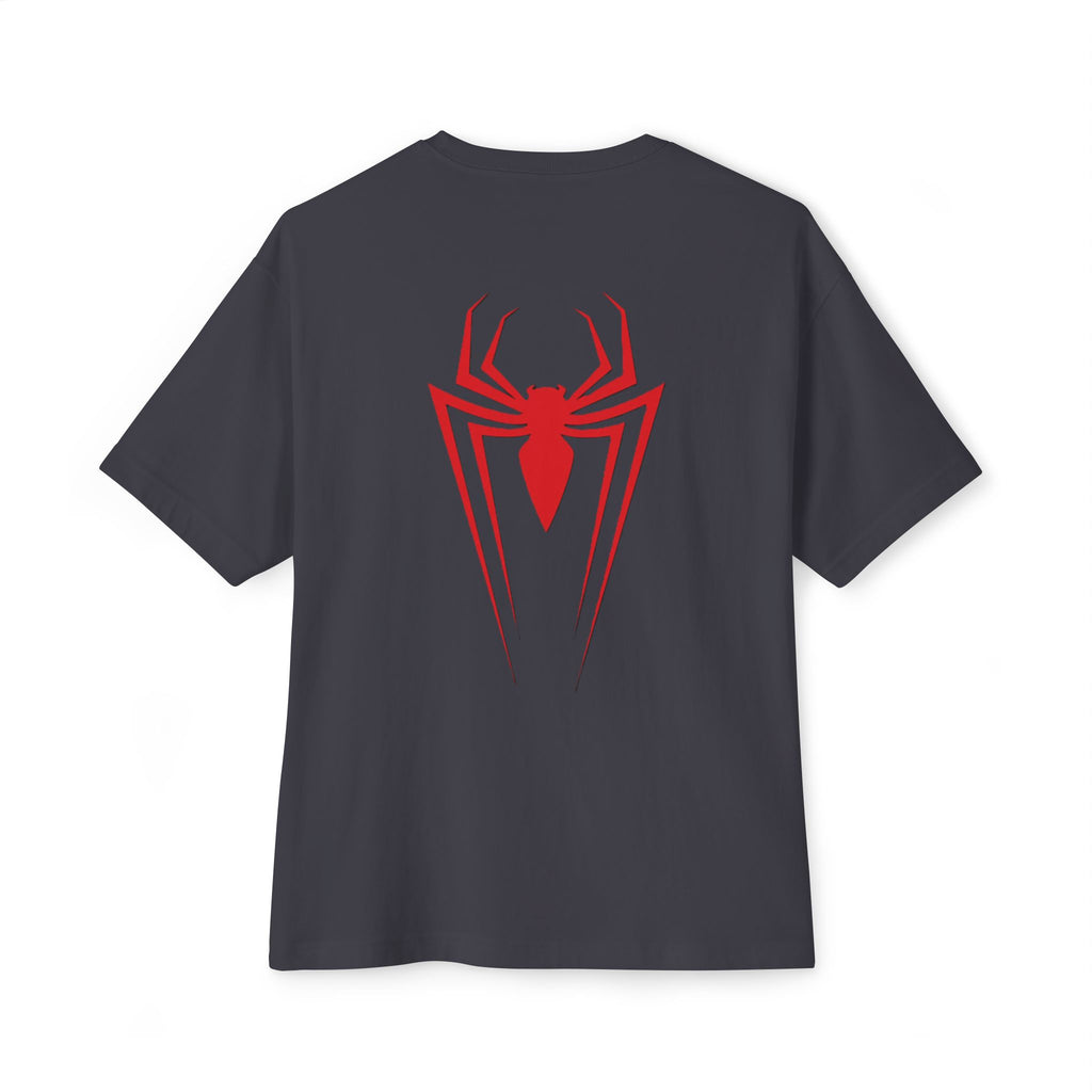 Spider Emblem Boxy Tee — Red Spider Logo Oversized T-Shirt