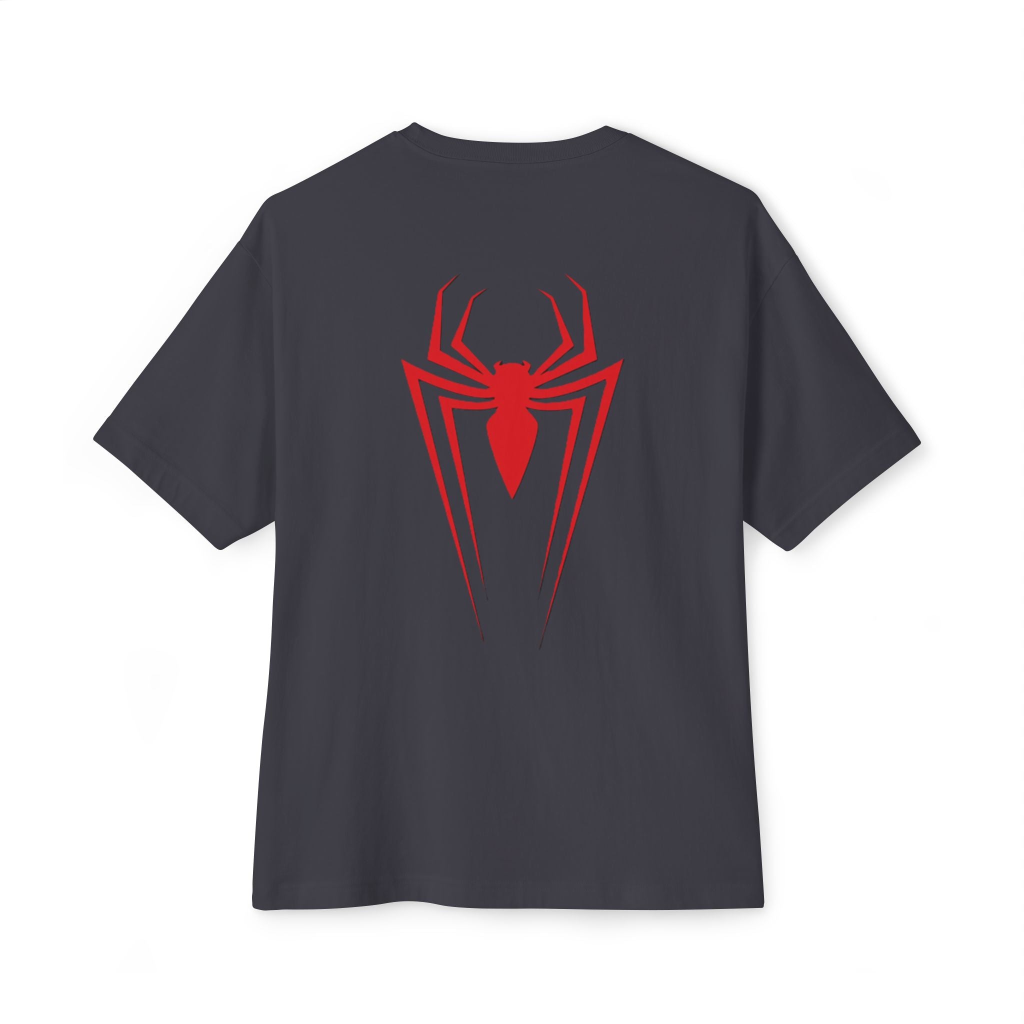 Spider Emblem Boxy Tee — Red Spider Logo Oversized T-Shirt