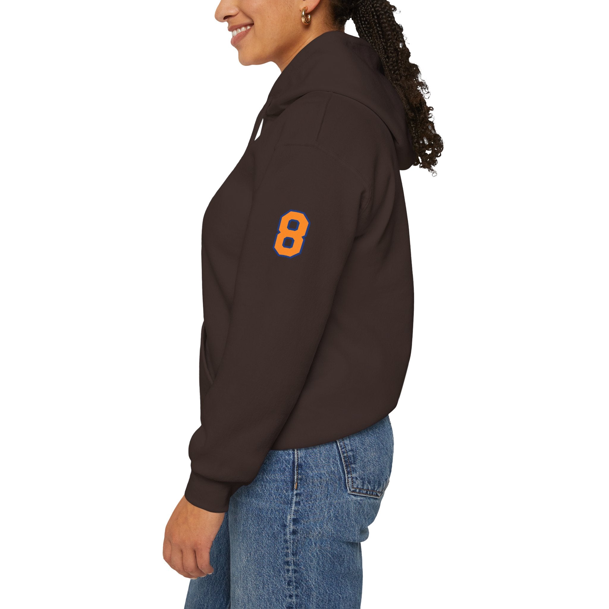 Knicks #8 Anunoby Basketball Hoodie — NYR Team Logo Back Number Sweatshirt