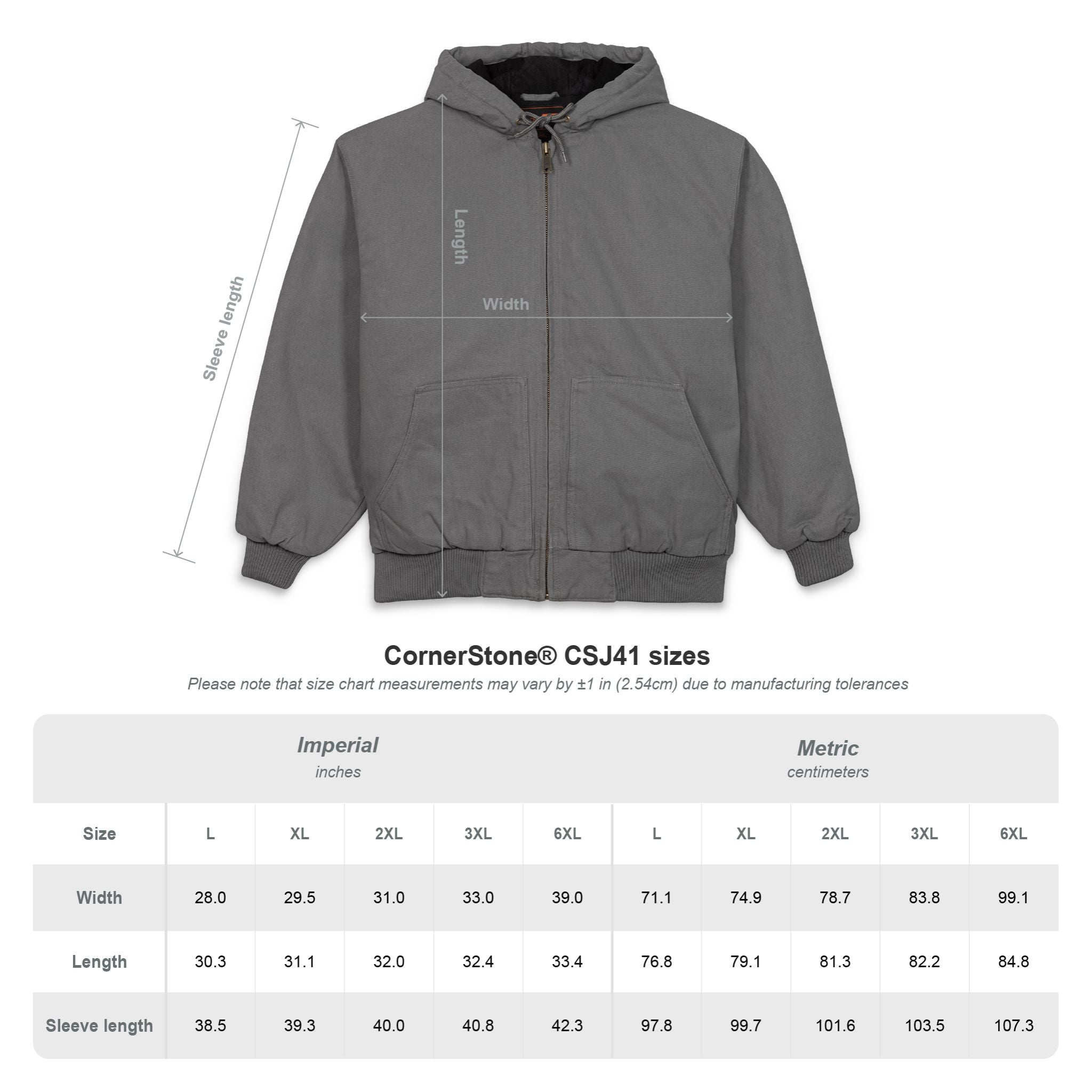 Men's Duck Cloth Hooded Work Jacket – Insulated Embroidered Carpenter Coat