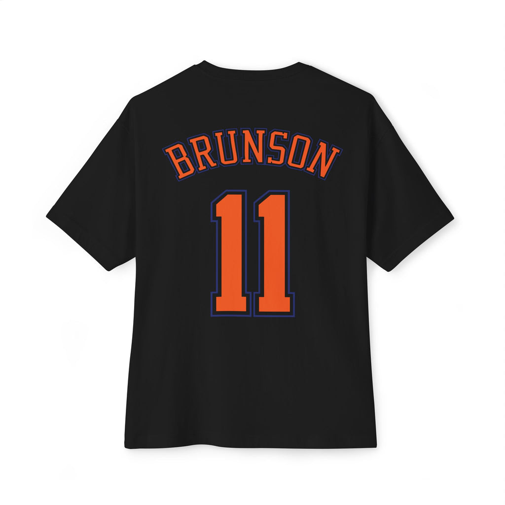 Knicks Brunson #11 Oversized Boxy Tee — NY Basketball Fan Shirt