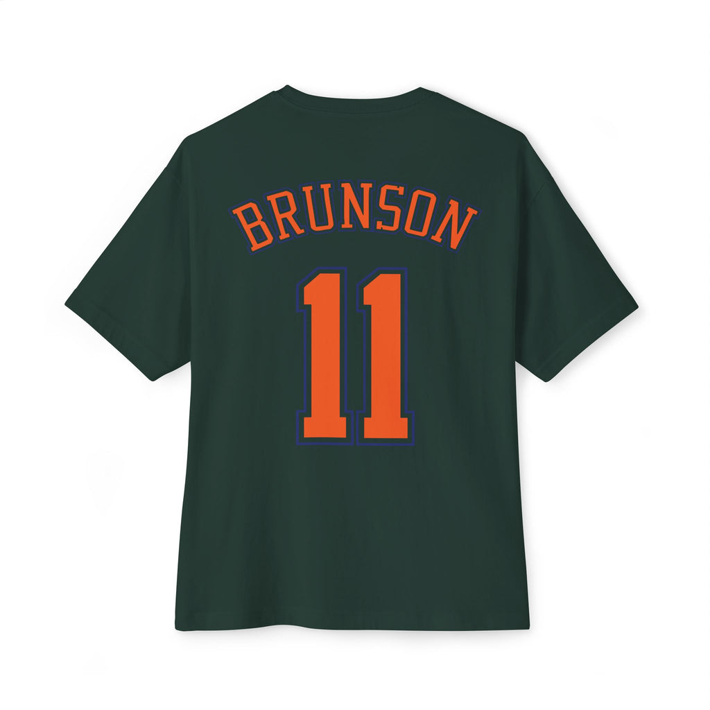 Knicks Brunson #11 Oversized Boxy Tee — NY Basketball Fan Shirt