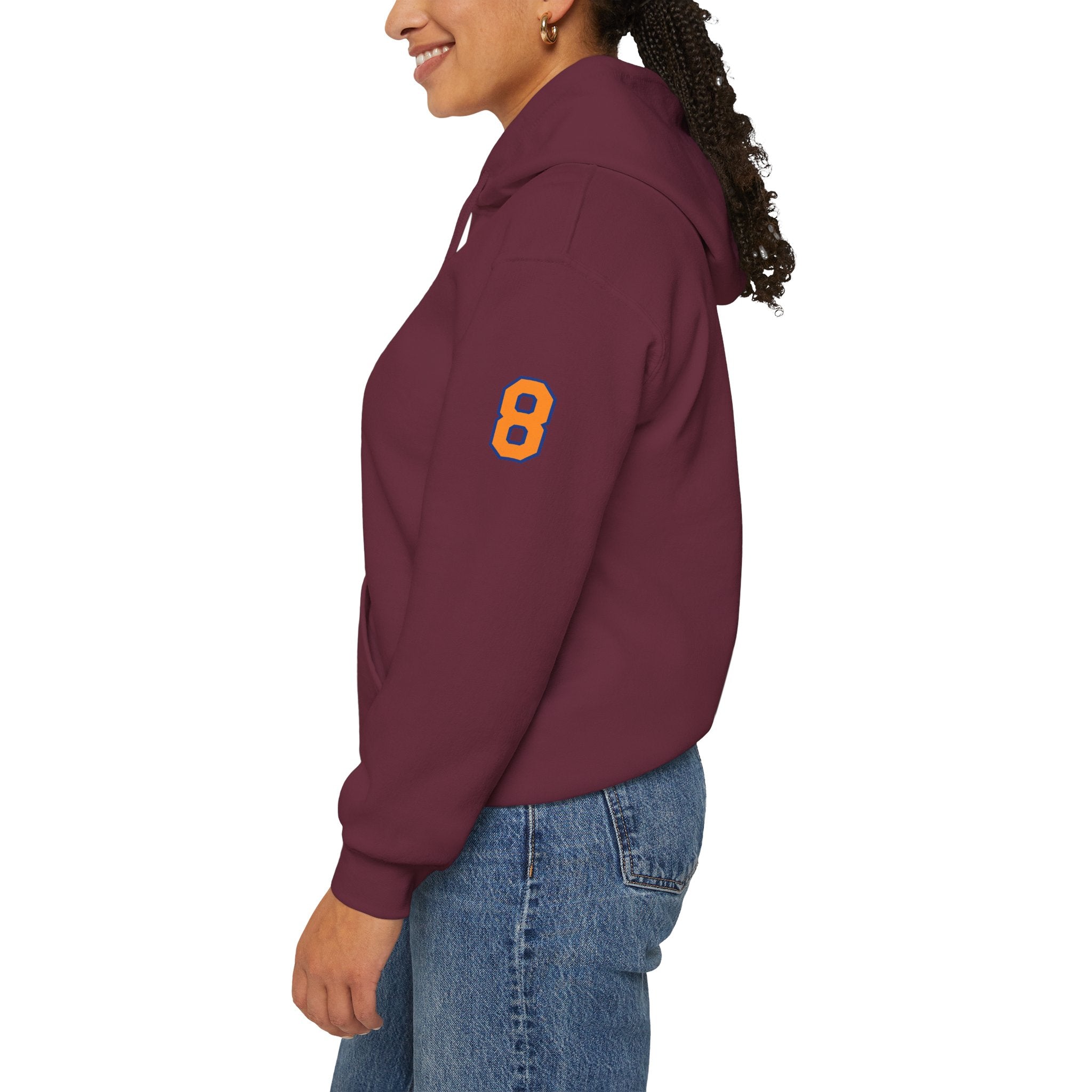 Knicks #8 Anunoby Basketball Hoodie — NYR Team Logo Back Number Sweatshirt