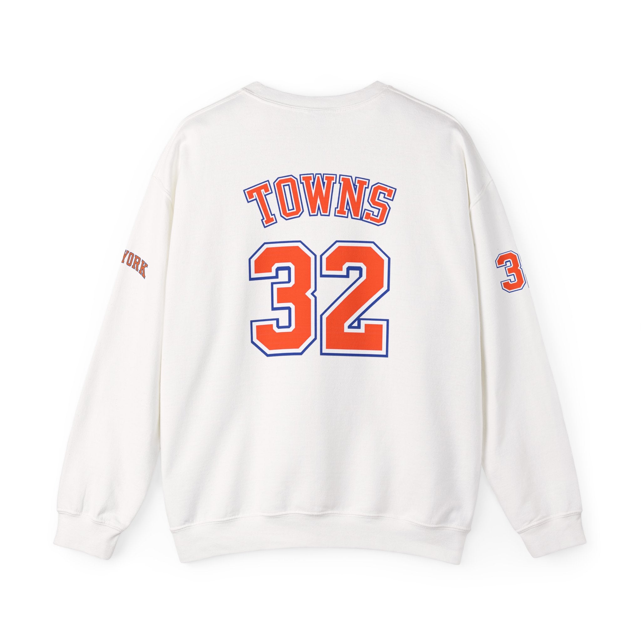 New York Knicks 'Towns 32' Crewneck Sweatshirt — Retro NBA Fan Apparel