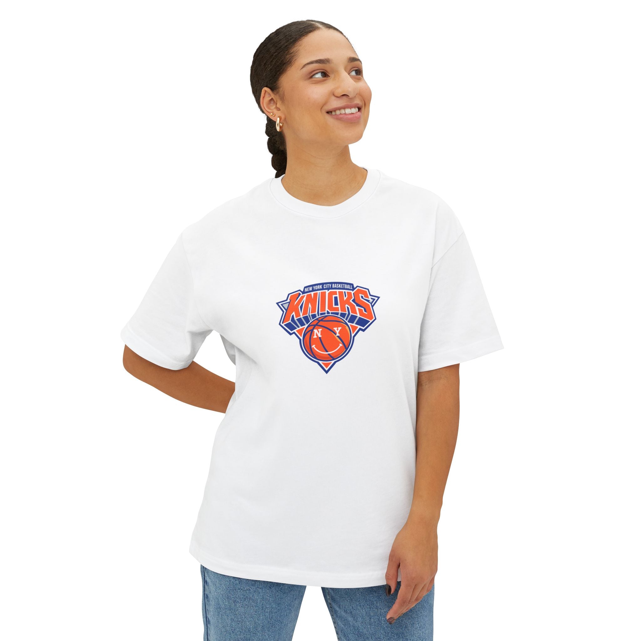 Knicks Anunoby #8 Boxy Tee — Retro Basketball Jersey Shirt