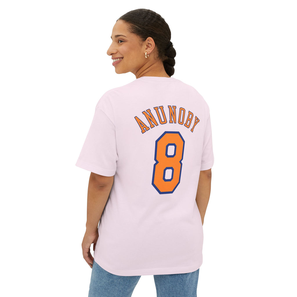 Knicks Anunoby #8 Boxy Tee — Retro Basketball Jersey Shirt