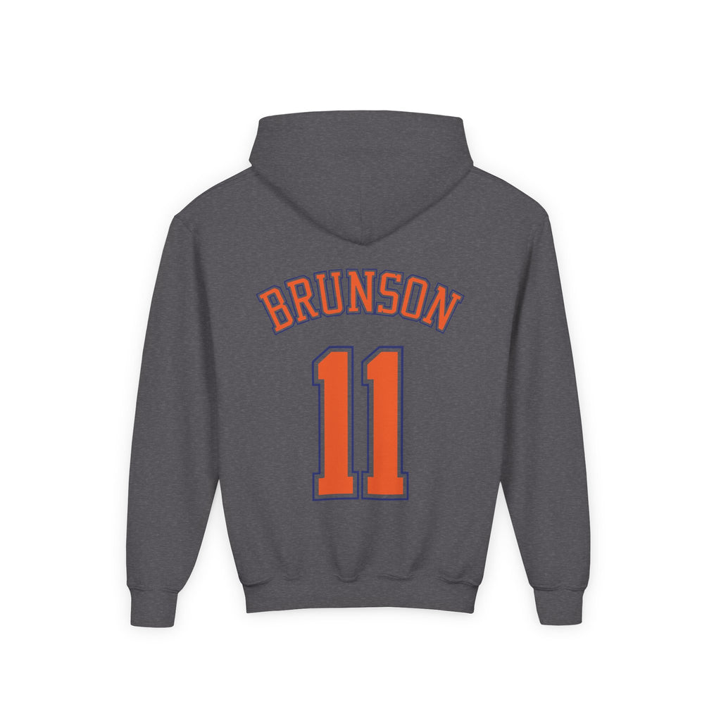 Youth Knicks 'Brunson 11' Basketball Hoodie - Team Logo Youth Sweatshirt