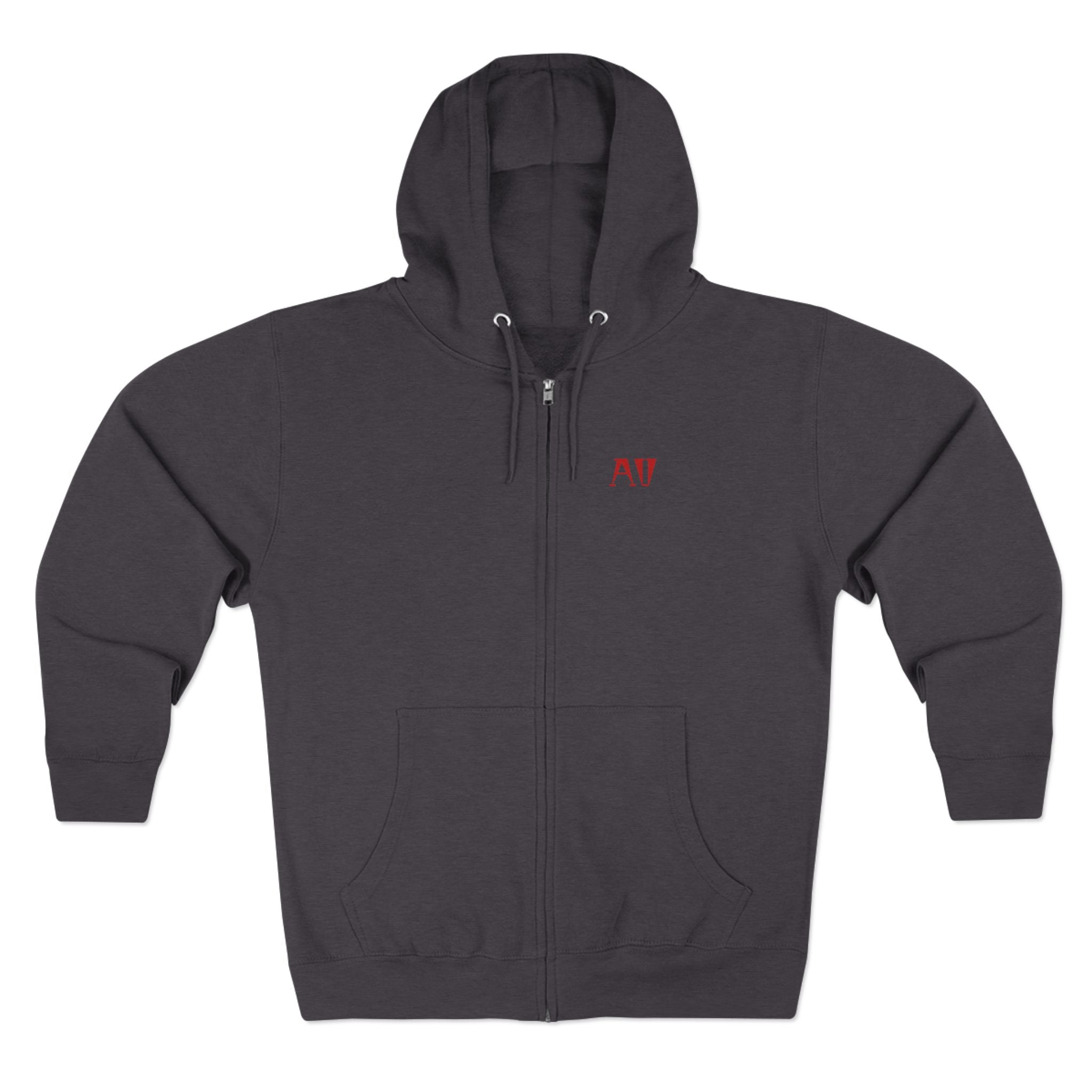 Spider Emblem Zip Hoodie