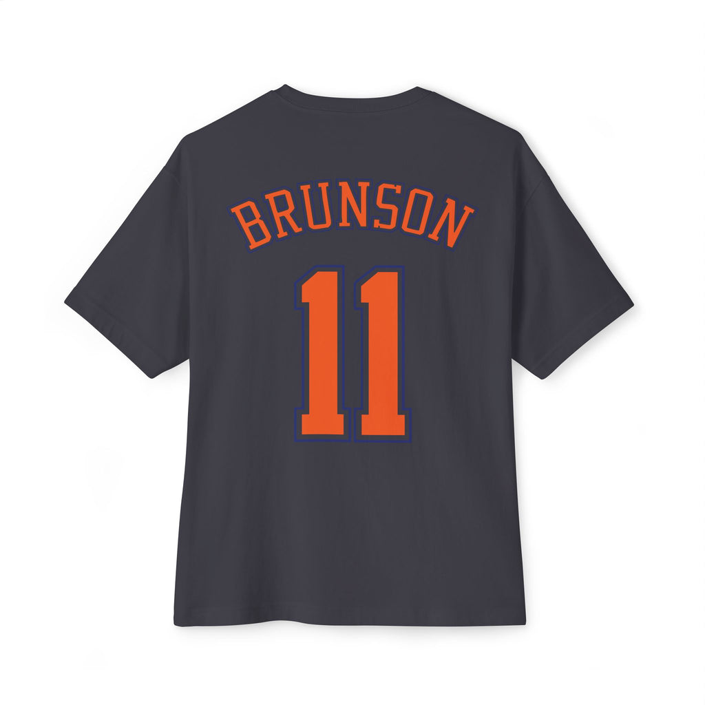 Knicks Brunson #11 Oversized Boxy Tee — NY Basketball Fan Shirt