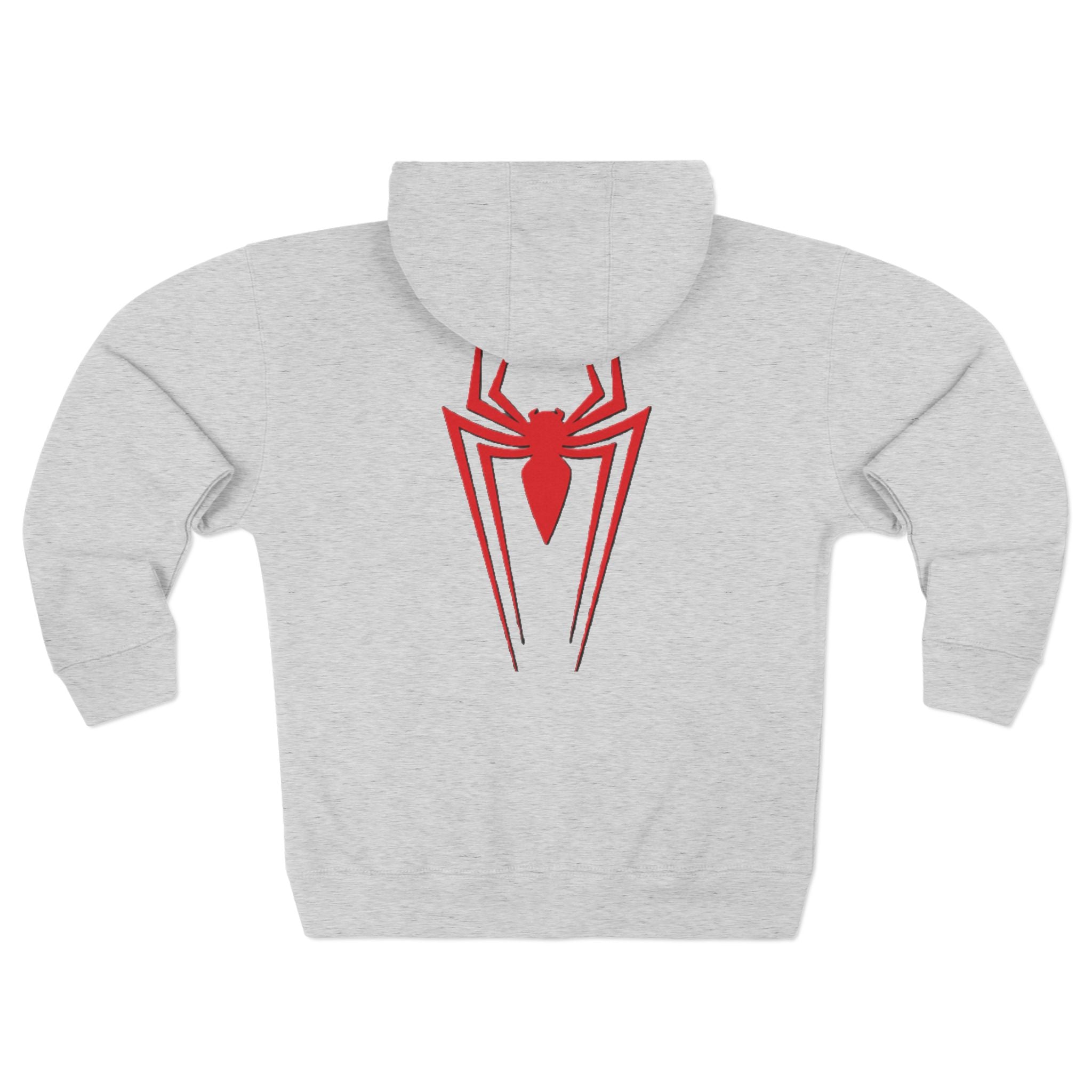 Spider Emblem Zip Hoodie
