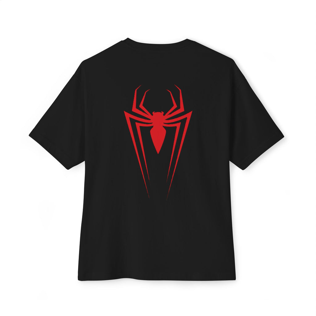 Spider Emblem Boxy Tee — Red Spider Logo Oversized T-Shirt