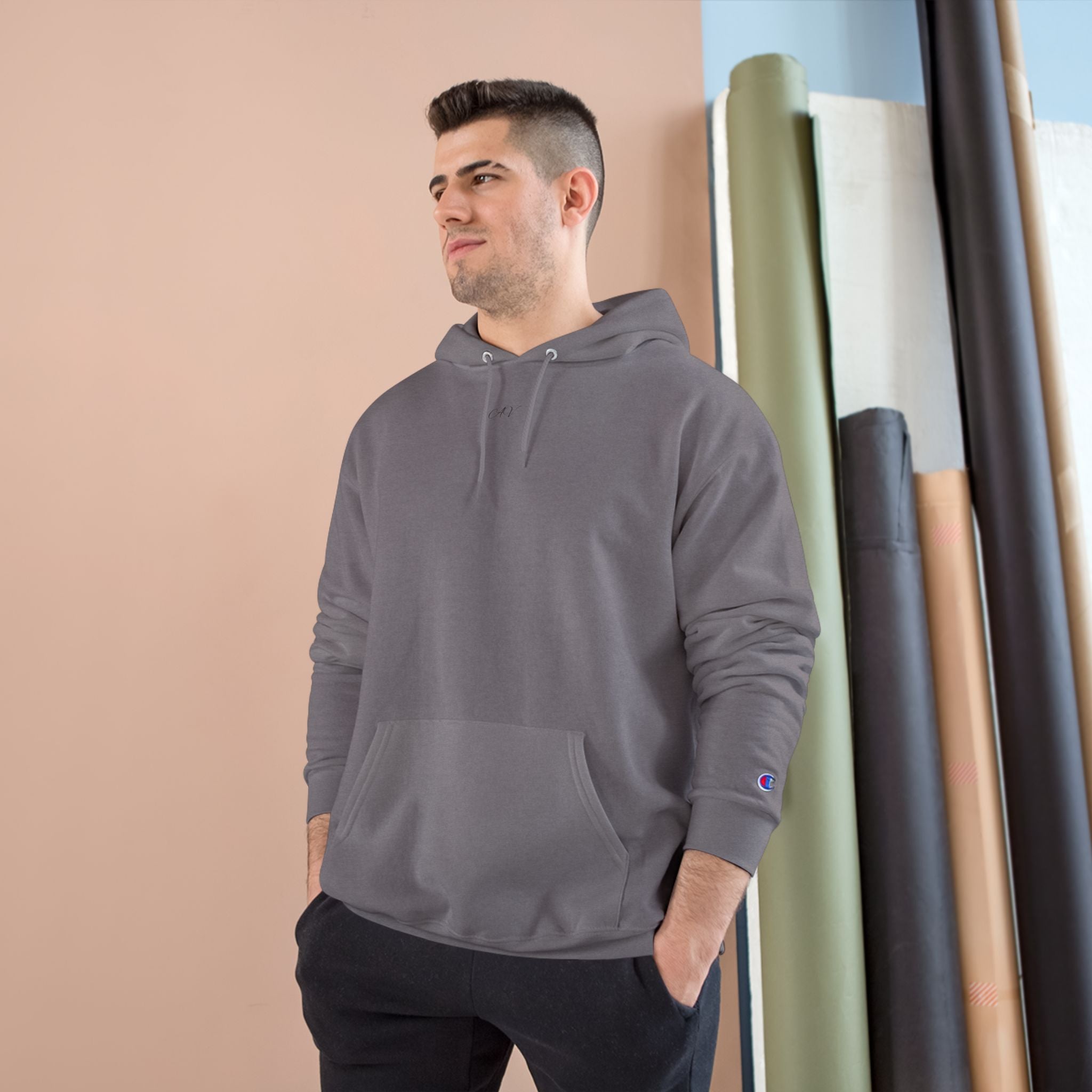 White Hoodie with Sketch Eye Graphic