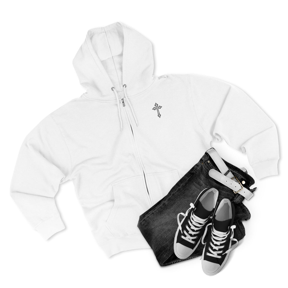 Cross Zip Hoodie