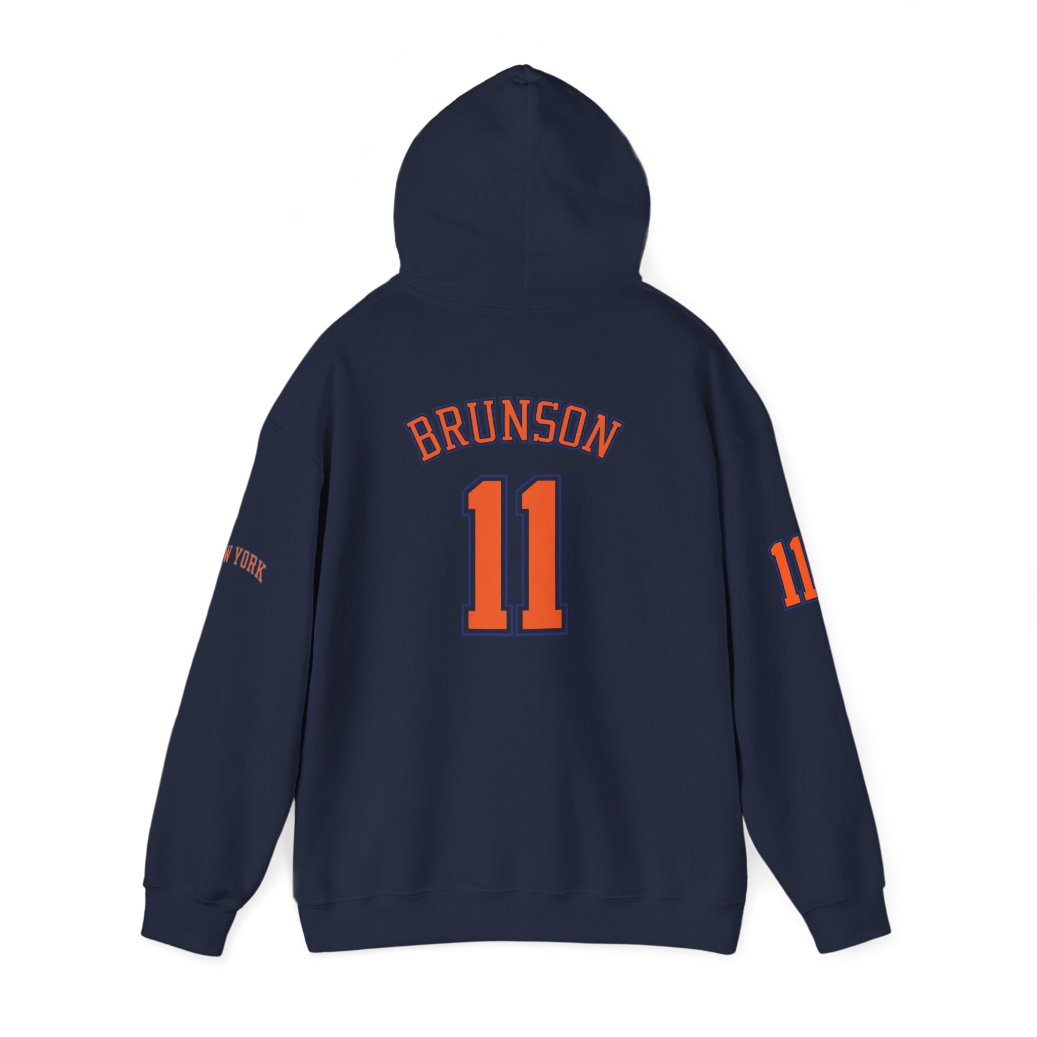 Knicks Jersey Hoodie — Brunson #11 White Basketball Pullover