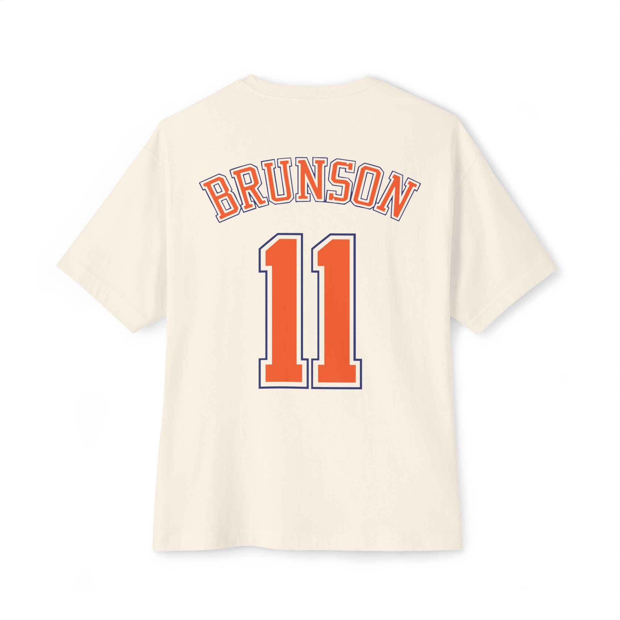 Knicks Brunson #11 Oversized Boxy Tee — NY Basketball Fan Shirt