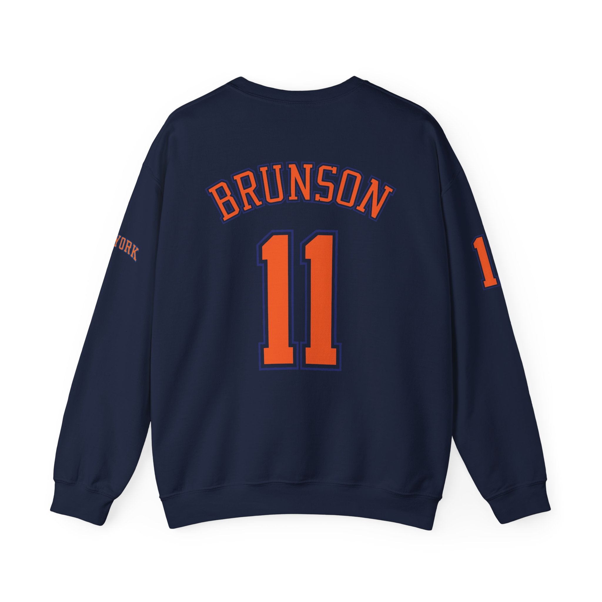 Knicks Brunson #11 Crewneck Sweatshirt — New York Basketball Pullover