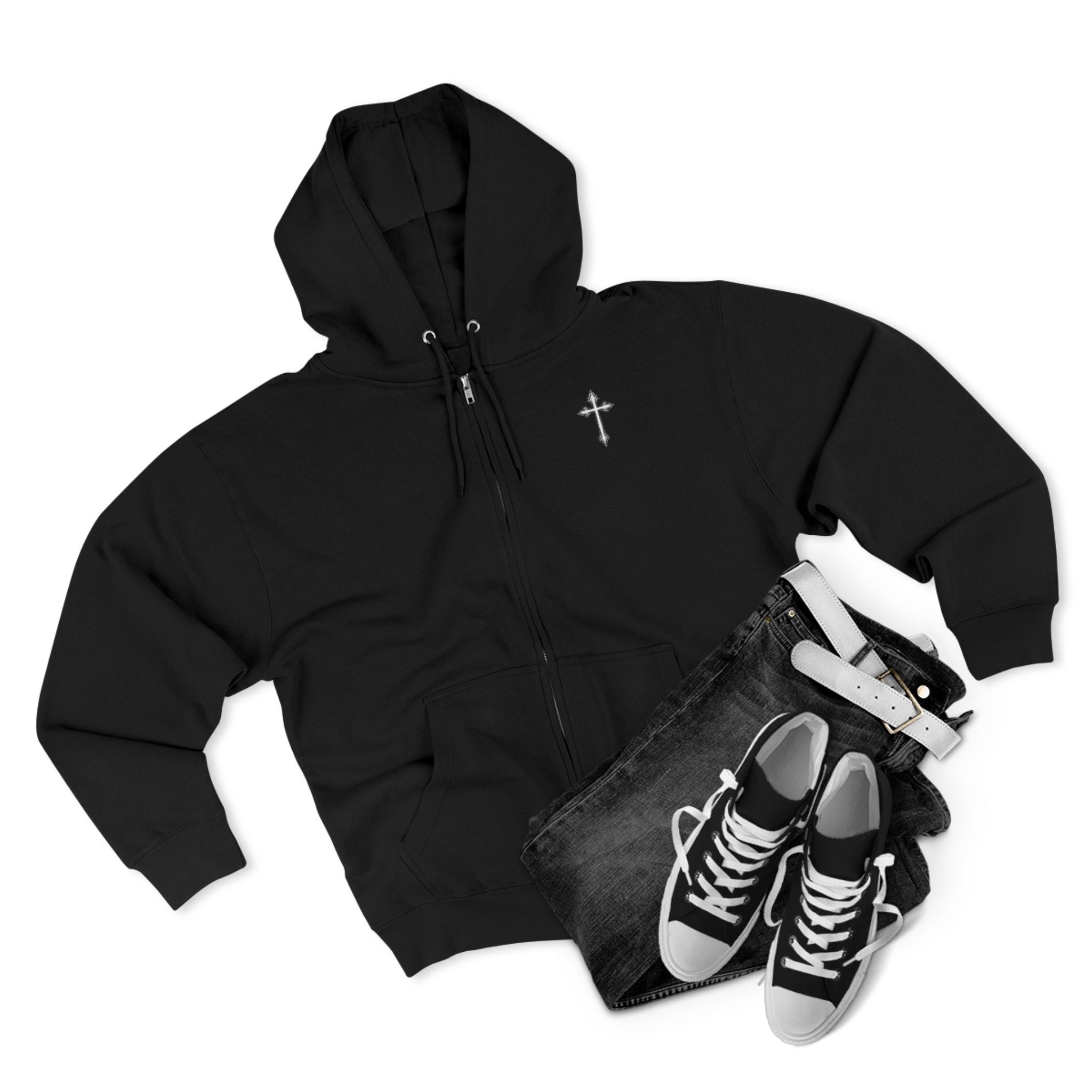 Cross Zip Hoodie