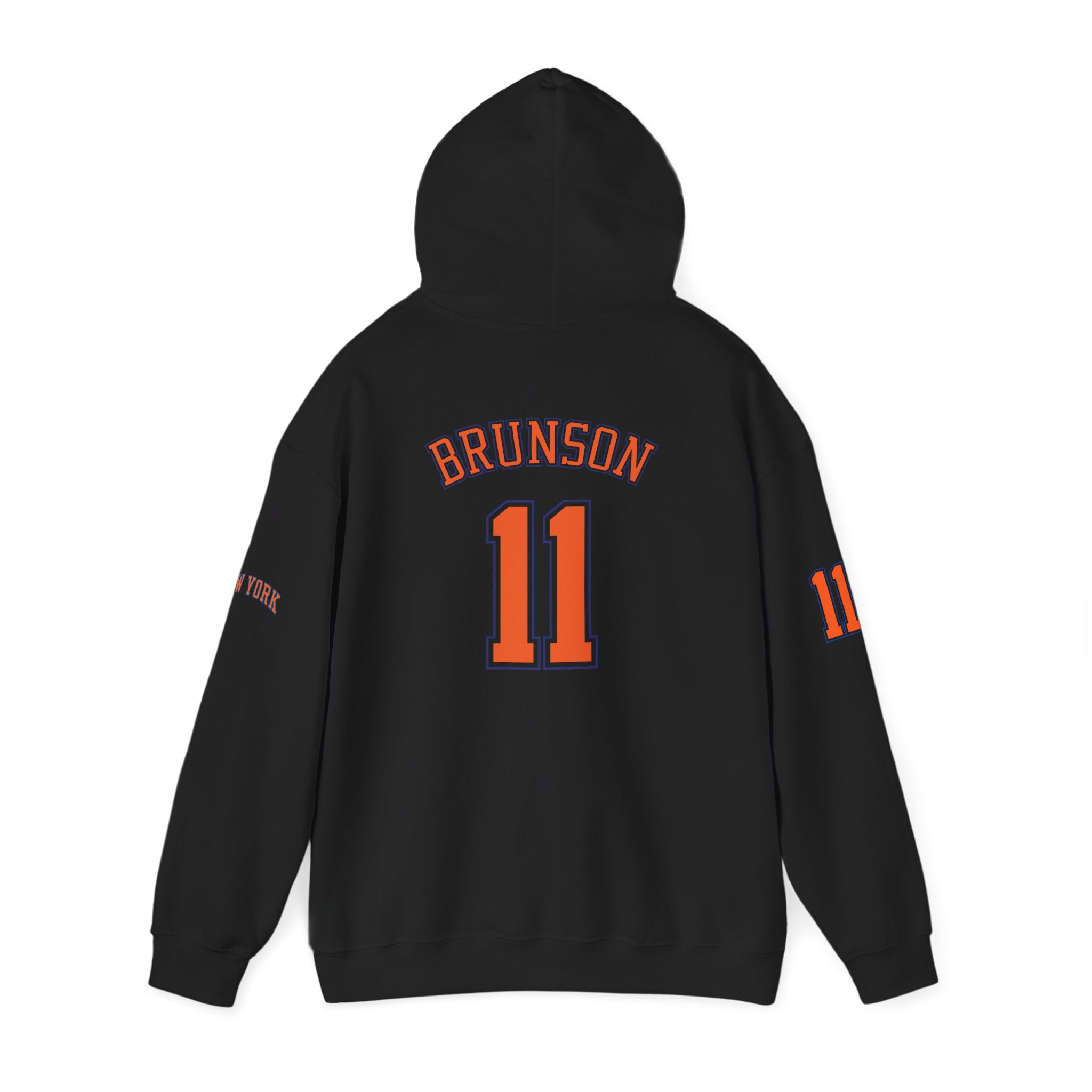 Knicks Jersey Hoodie — Brunson #11 White Basketball Pullover