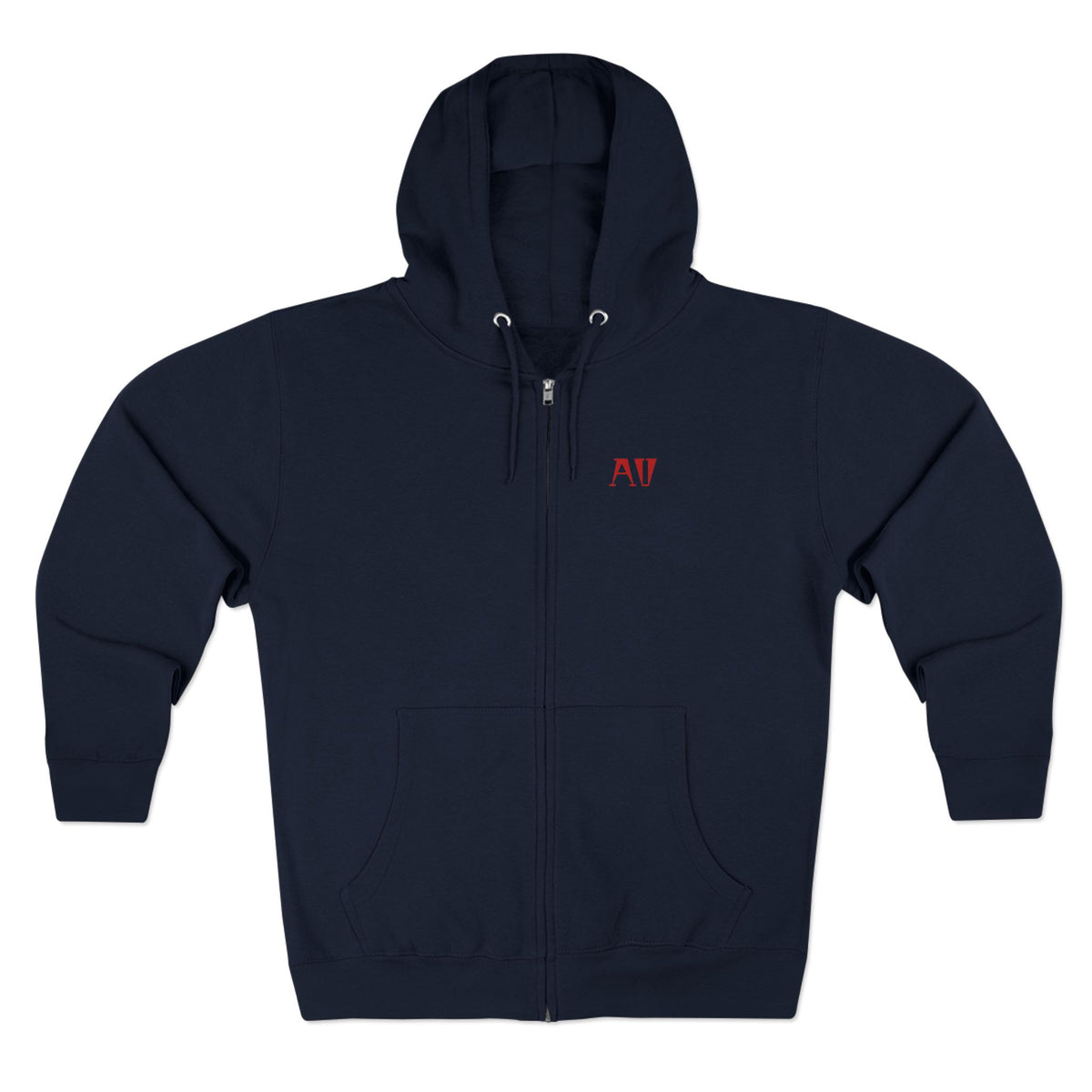 Spider Emblem Zip Hoodie