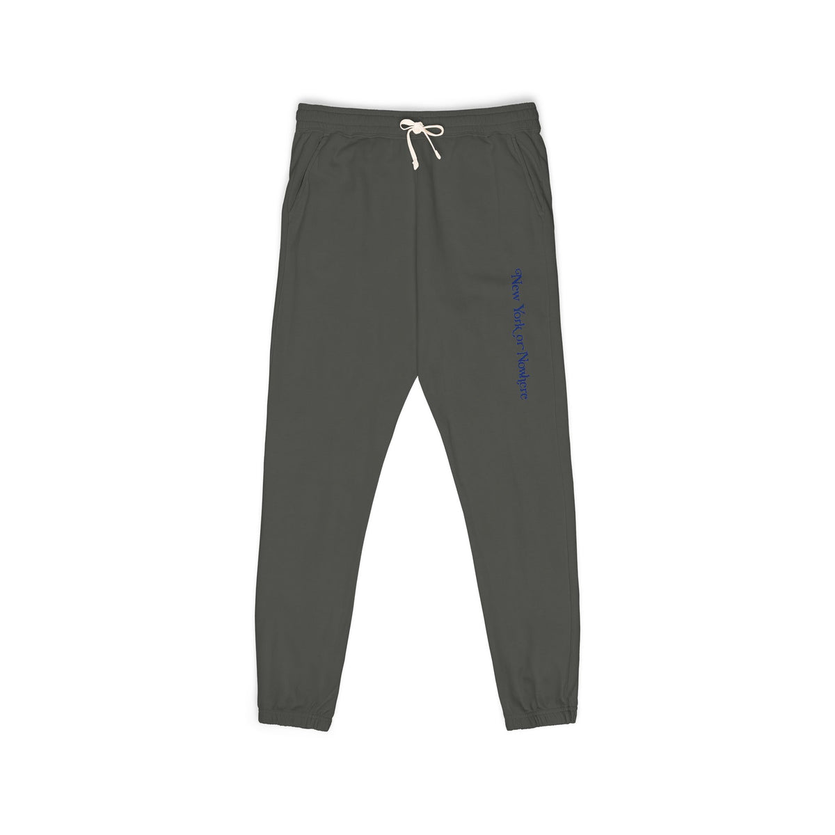 Fleece Sweatpants — Minimal Vertical Script Cozy Joggers