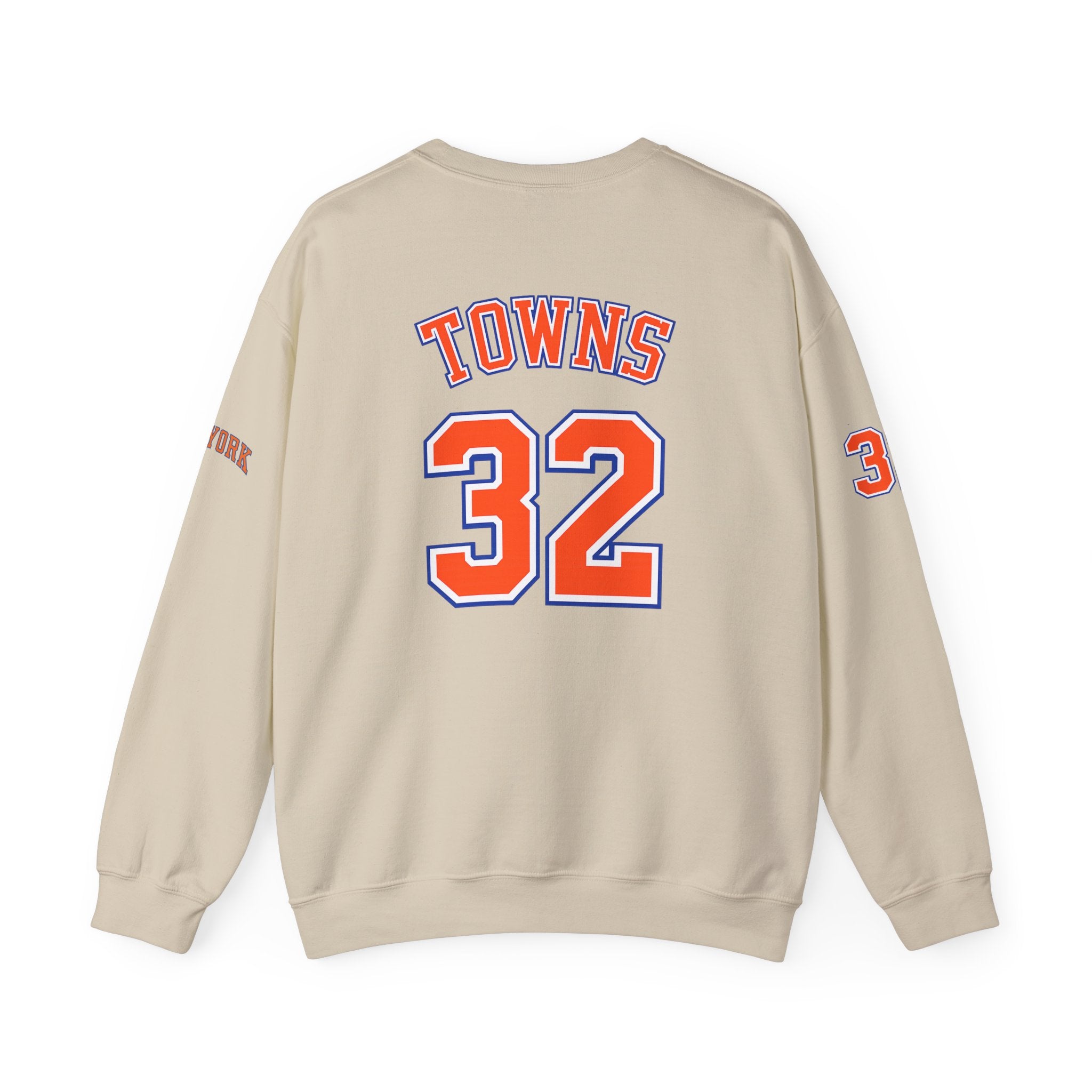 New York Knicks 'Towns 32' Crewneck Sweatshirt — Retro NBA Fan Apparel