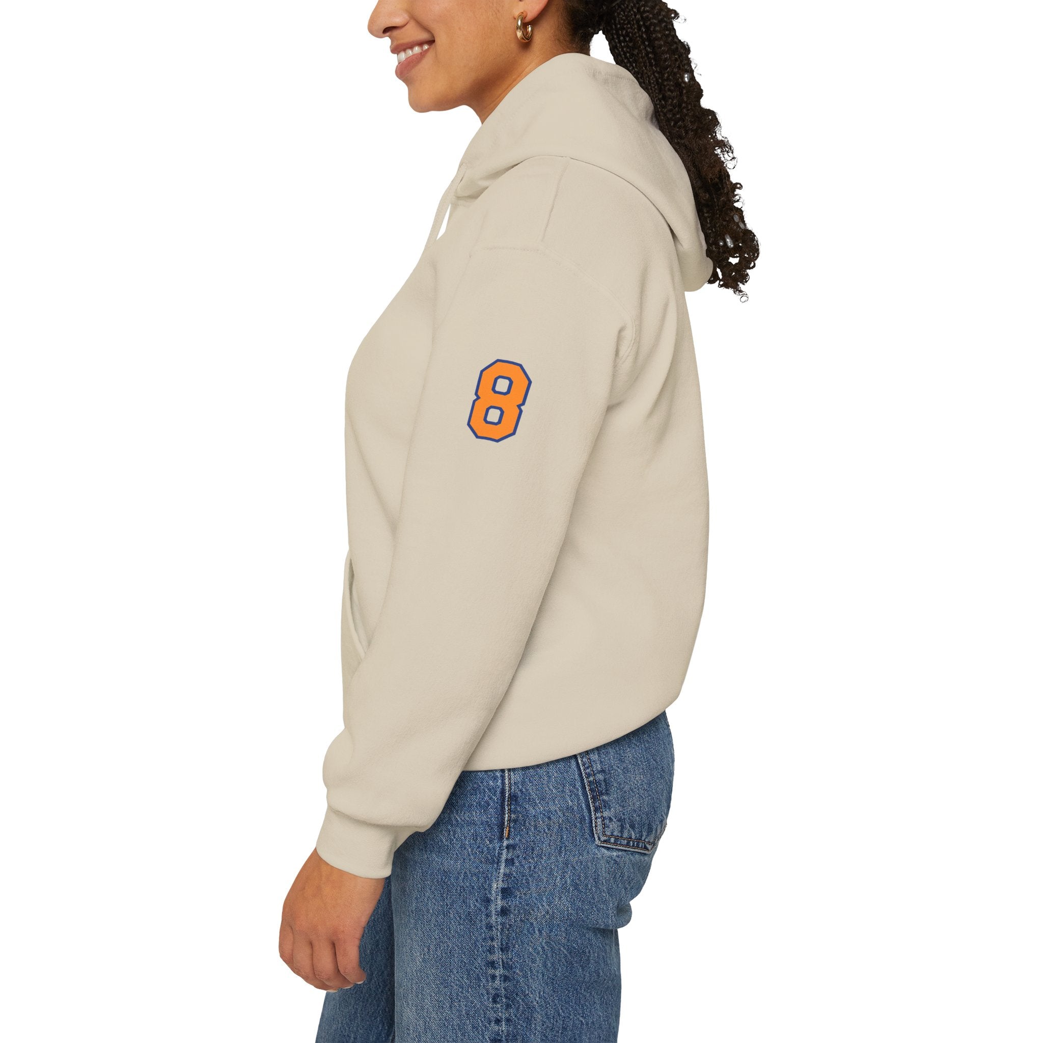 Knicks #8 Anunoby Basketball Hoodie — NYR Team Logo Back Number Sweatshirt