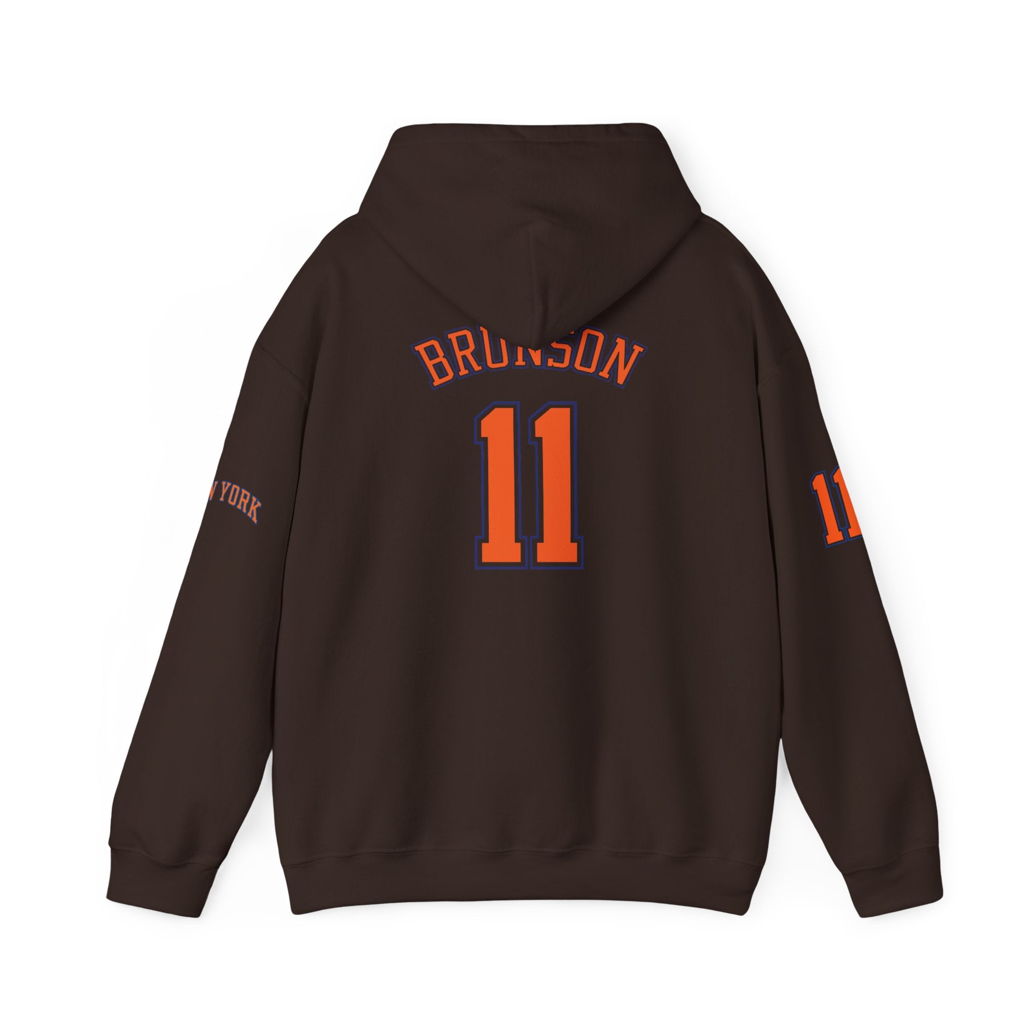 Knicks Jersey Hoodie — Brunson #11 White Basketball Pullover