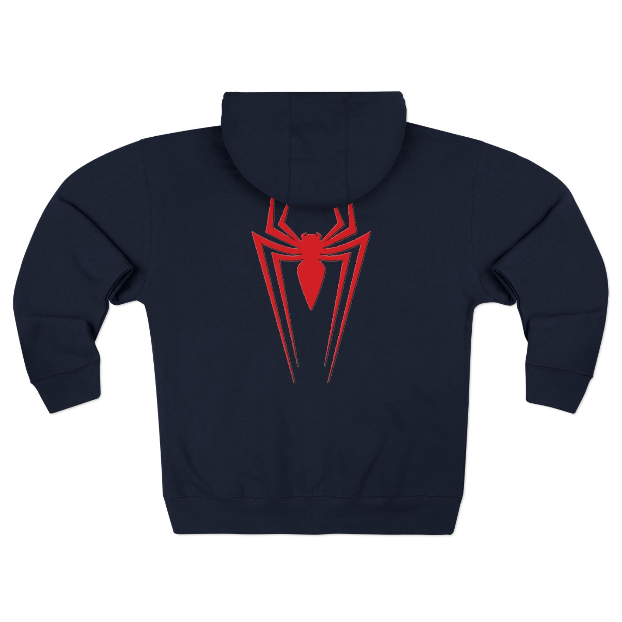 Spider Emblem Zip Hoodie