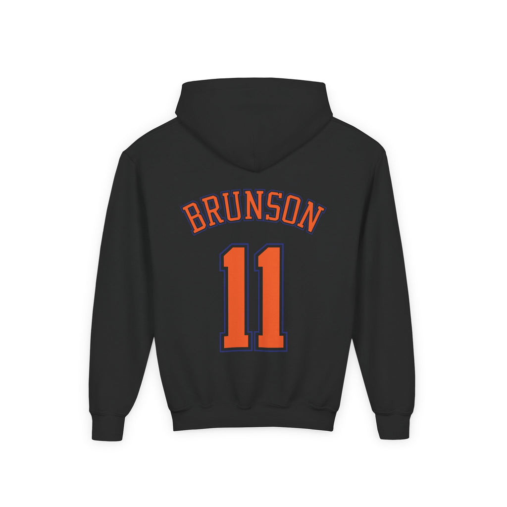 Youth Knicks 'Brunson 11' Basketball Hoodie - Team Logo Youth Sweatshirt
