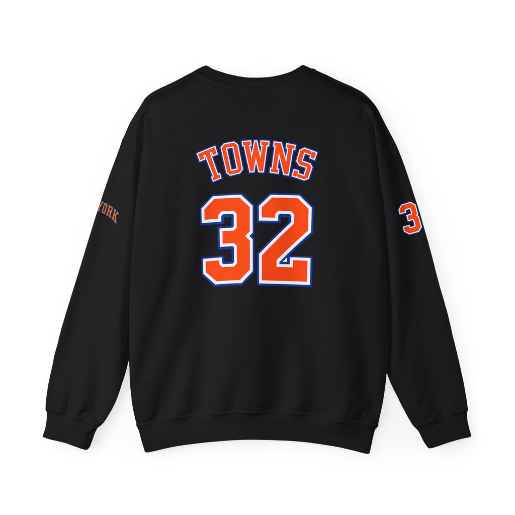 New York Knicks 'Towns 32' Crewneck Sweatshirt — Retro NBA Fan Apparel