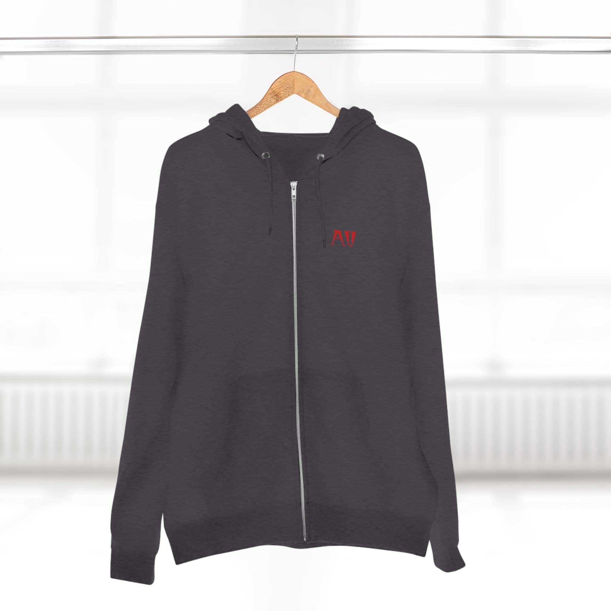 Spider Emblem Zip Hoodie