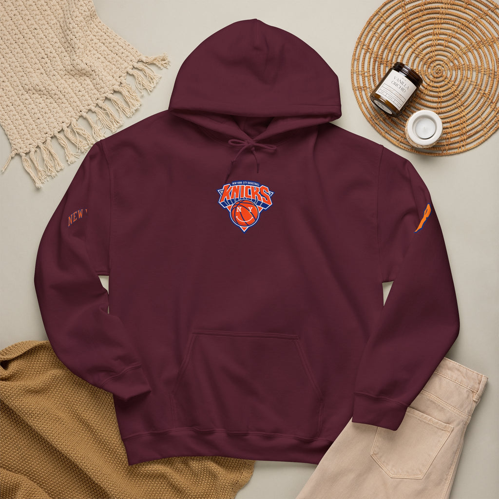 Knicks #8 Anunoby Basketball Hoodie — NYR Team Logo Back Number Sweatshirt
