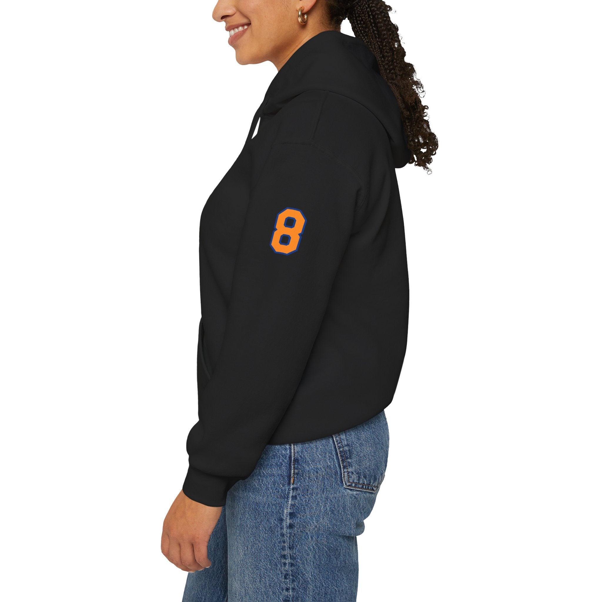 Knicks #8 Anunoby Basketball Hoodie — NYR Team Logo Back Number Sweatshirt